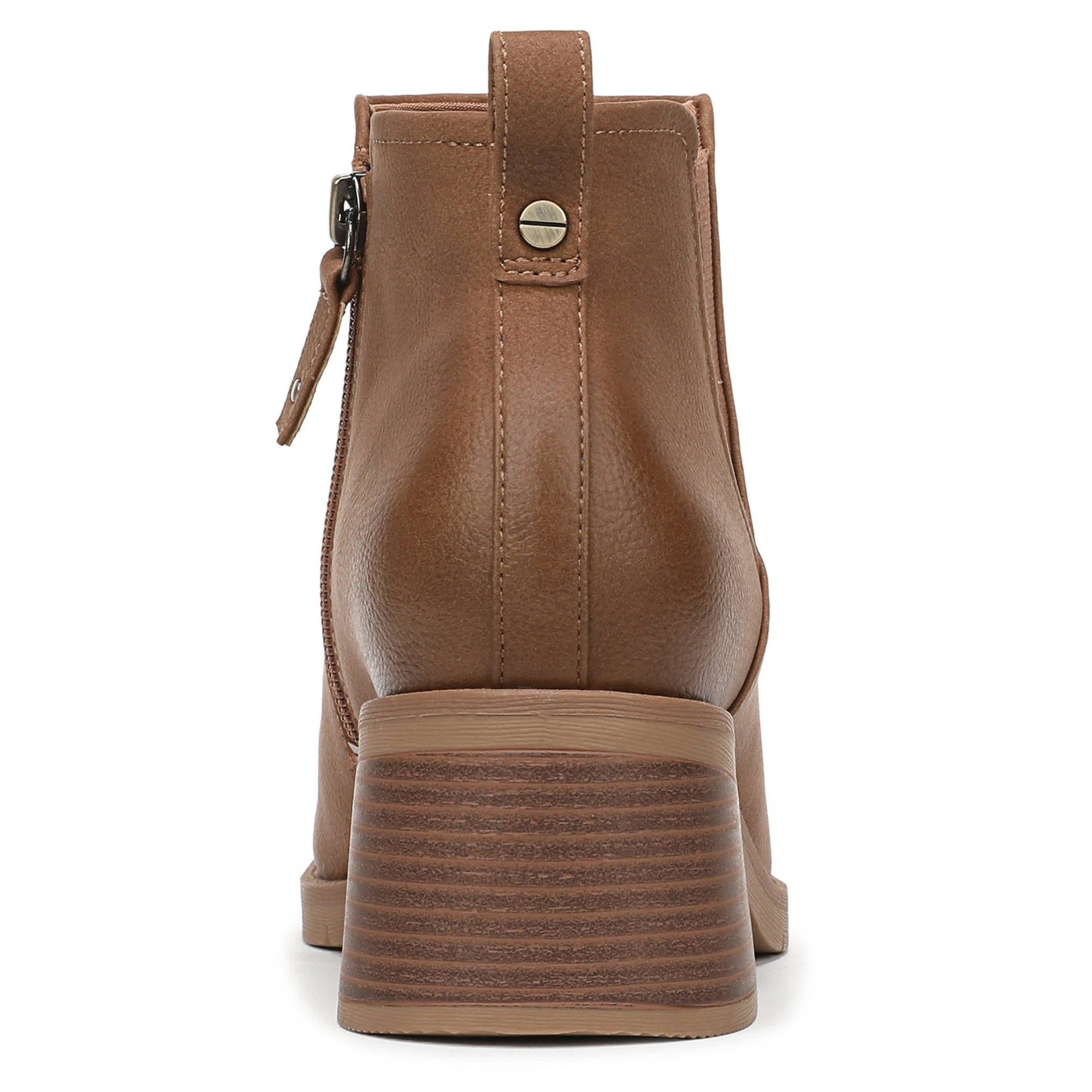 DR. SCHOLL'S-WOMENS JOPLIN LOW BOOT-DARK TAN & 