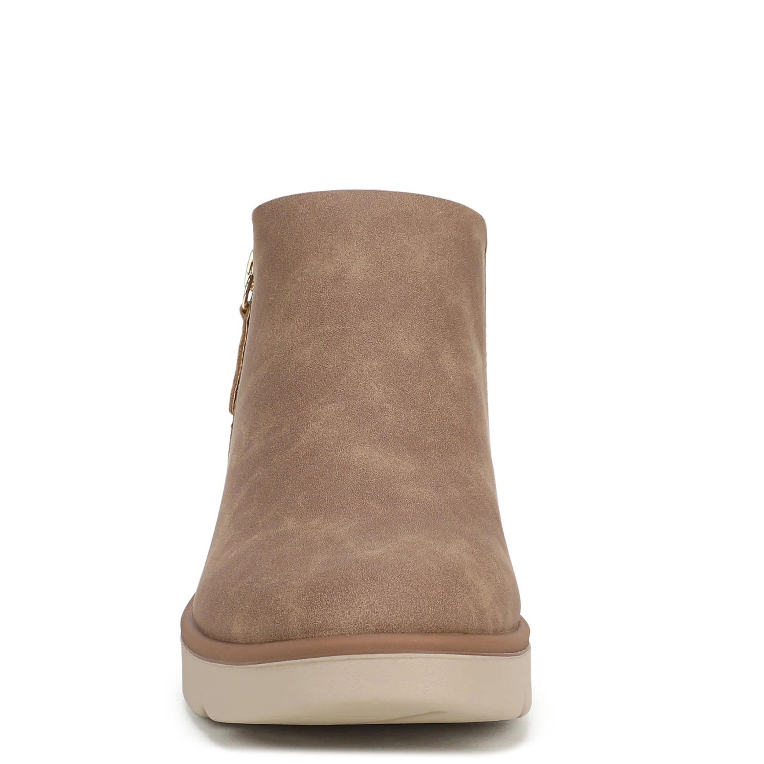 DR. SCHOLL'S-WOMENS LIZZIE CLOUD BOOTIE-TAUPE & 