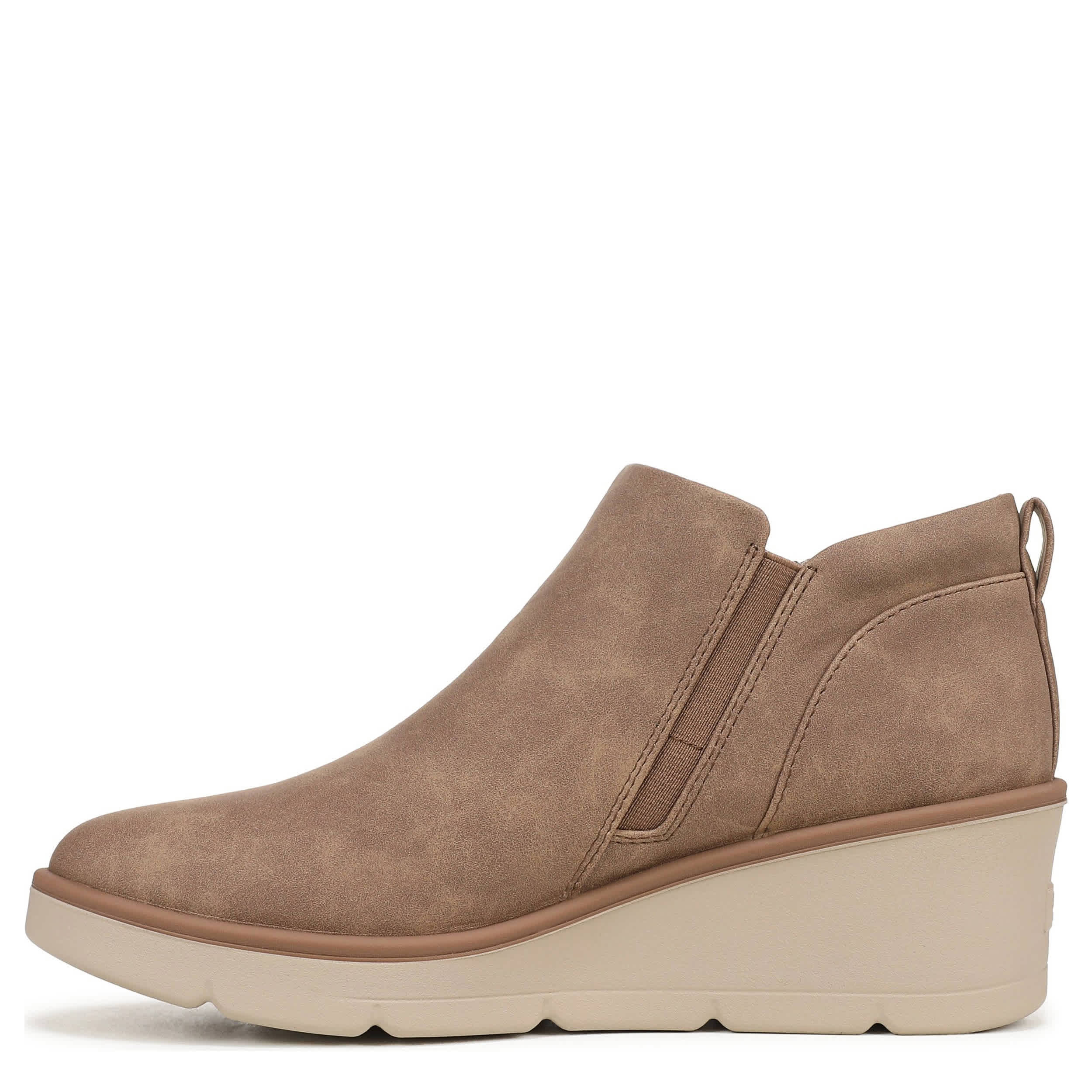DR. SCHOLL'S-WOMENS LIZZIE CLOUD BOOTIE-TAUPE & 