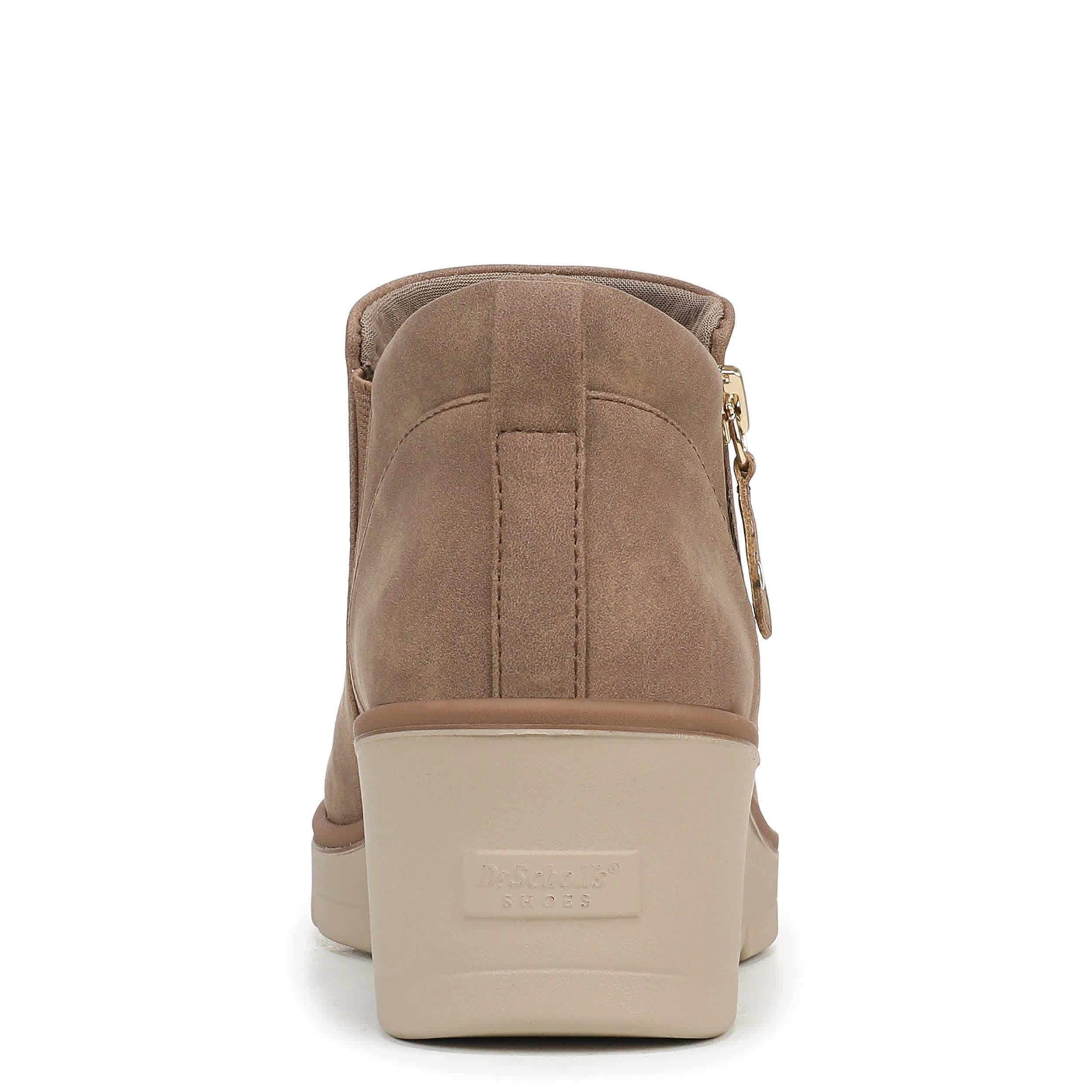 DR. SCHOLL'S-WOMENS LIZZIE CLOUD BOOTIE-TAUPE & 