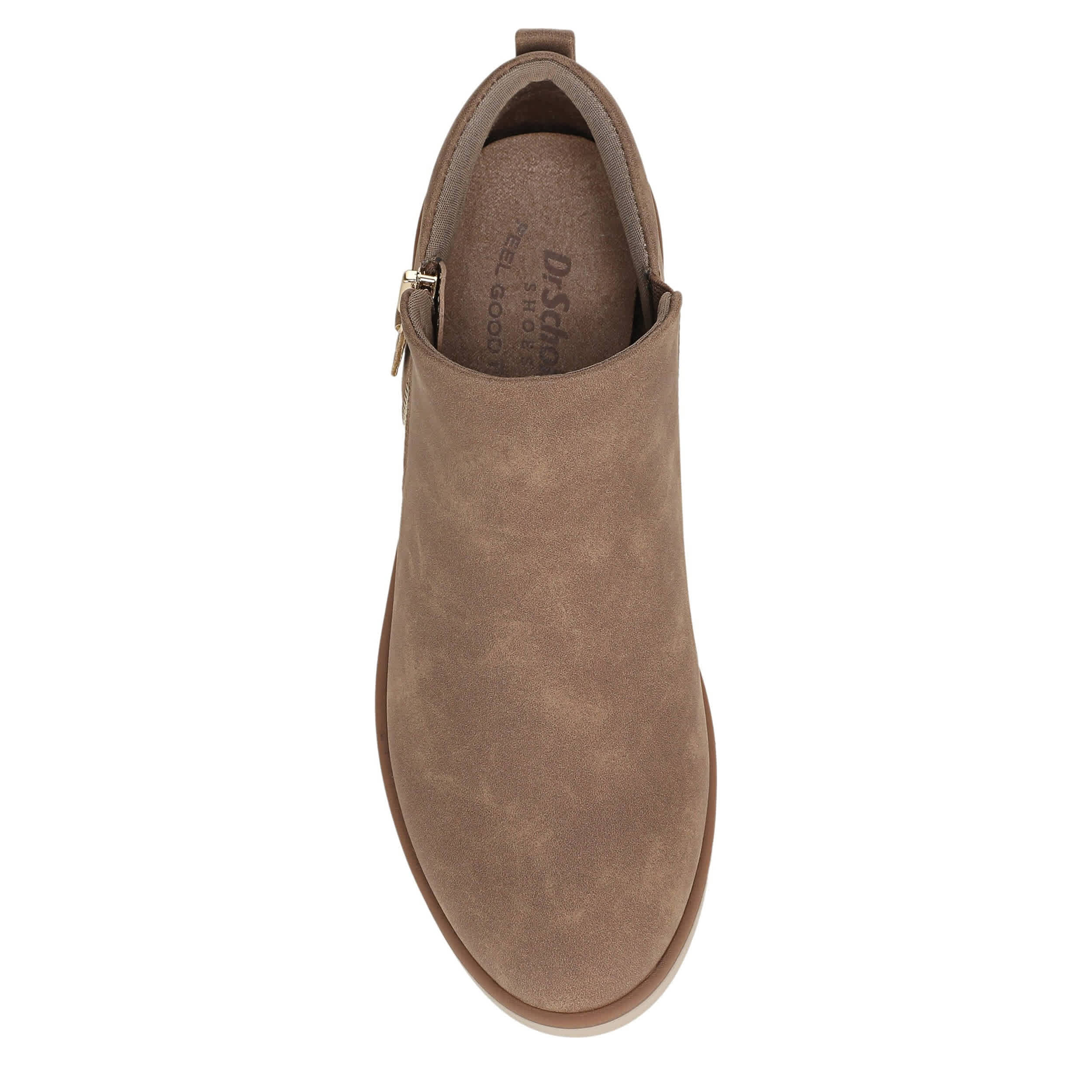 DR. SCHOLL'S-WOMENS LIZZIE CLOUD BOOTIE-TAUPE & 