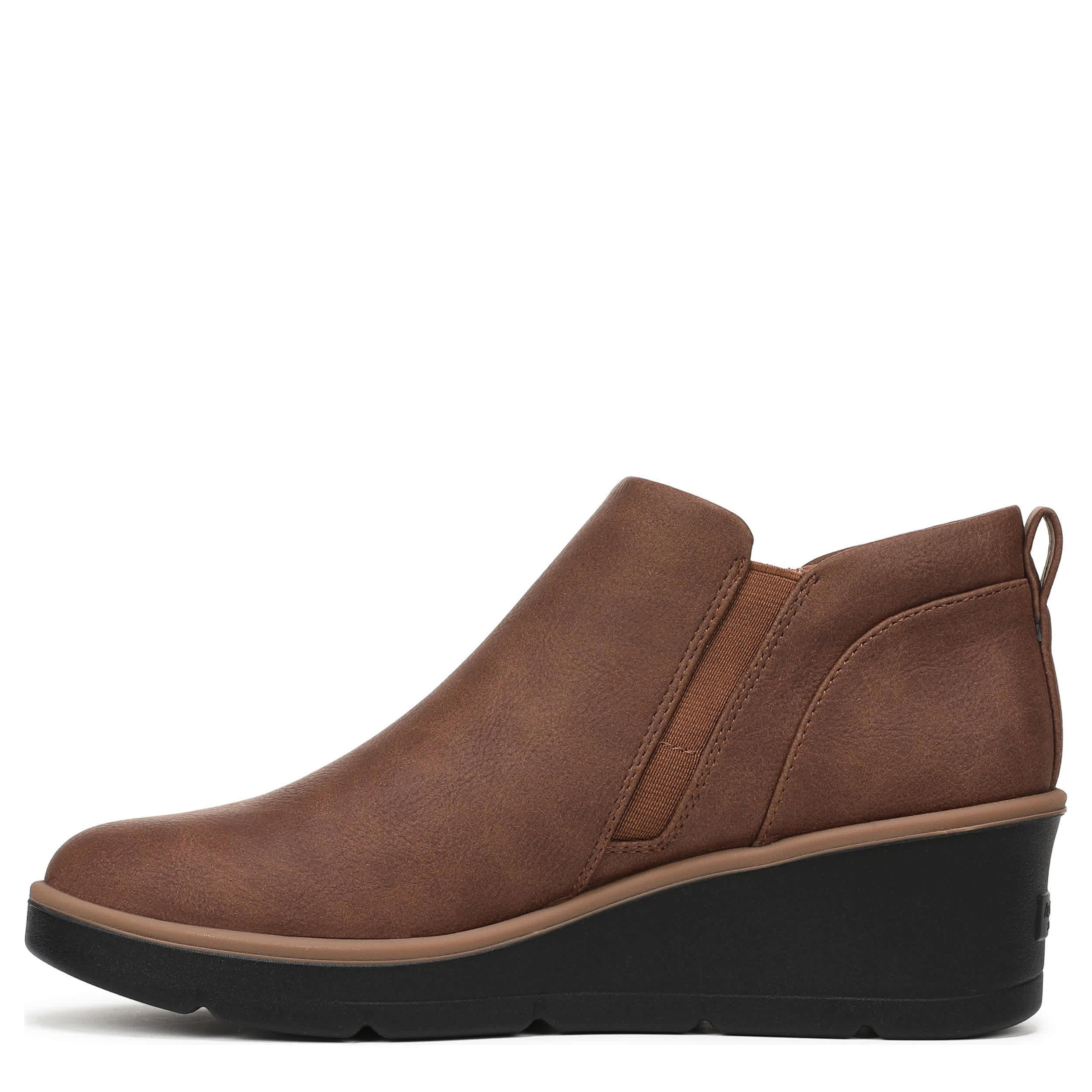 DR. SCHOLL'S-WOMENS LIZZIE CLOUD BOOTIE-BROWN & 