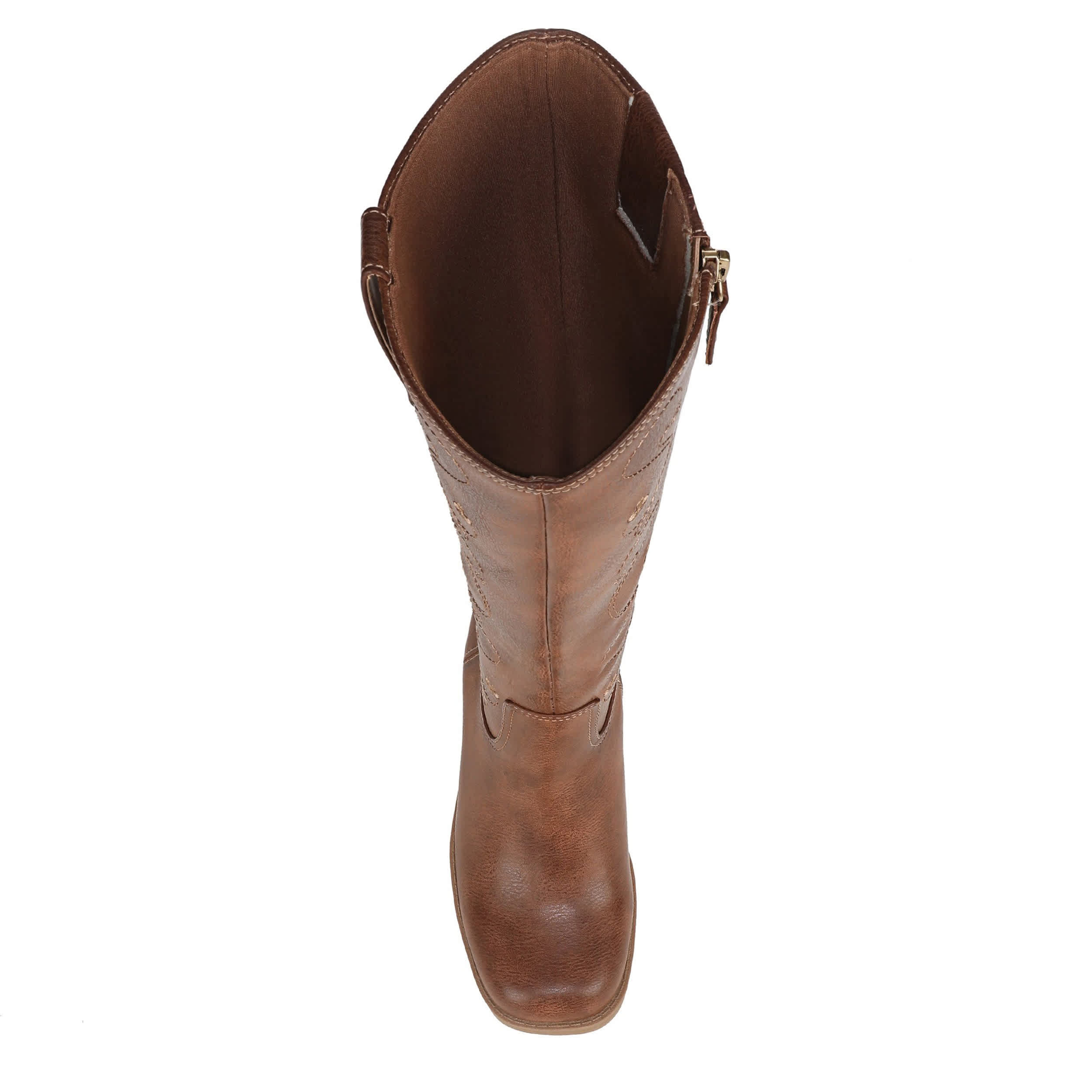 DR. SCHOLL'S-WOMENS JOPLIN TALL BOOT-TAN & BROWN