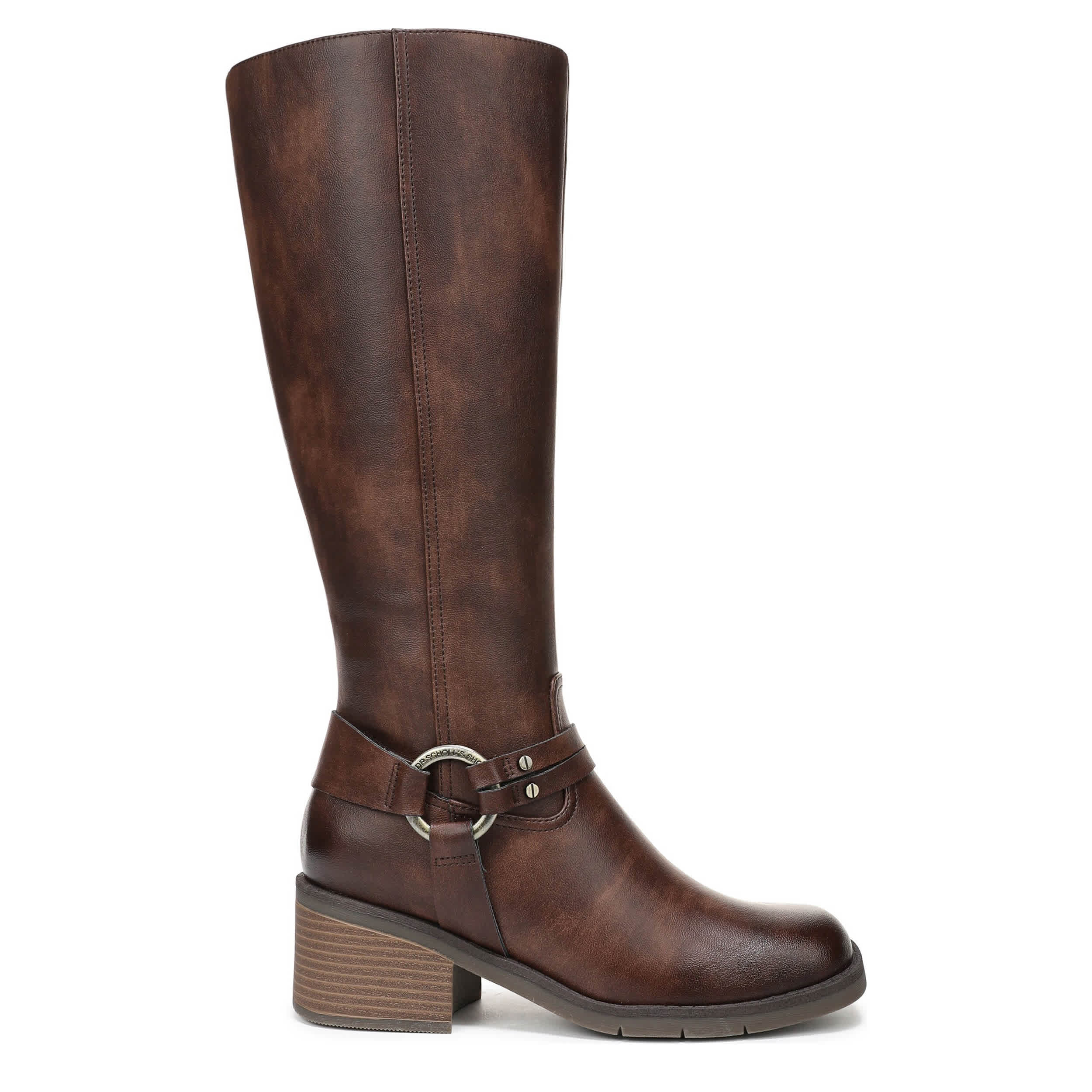 DR. SCHOLL'S-WOMENS JOPLIN WEST TALL BOOT-CHESTNUT & 