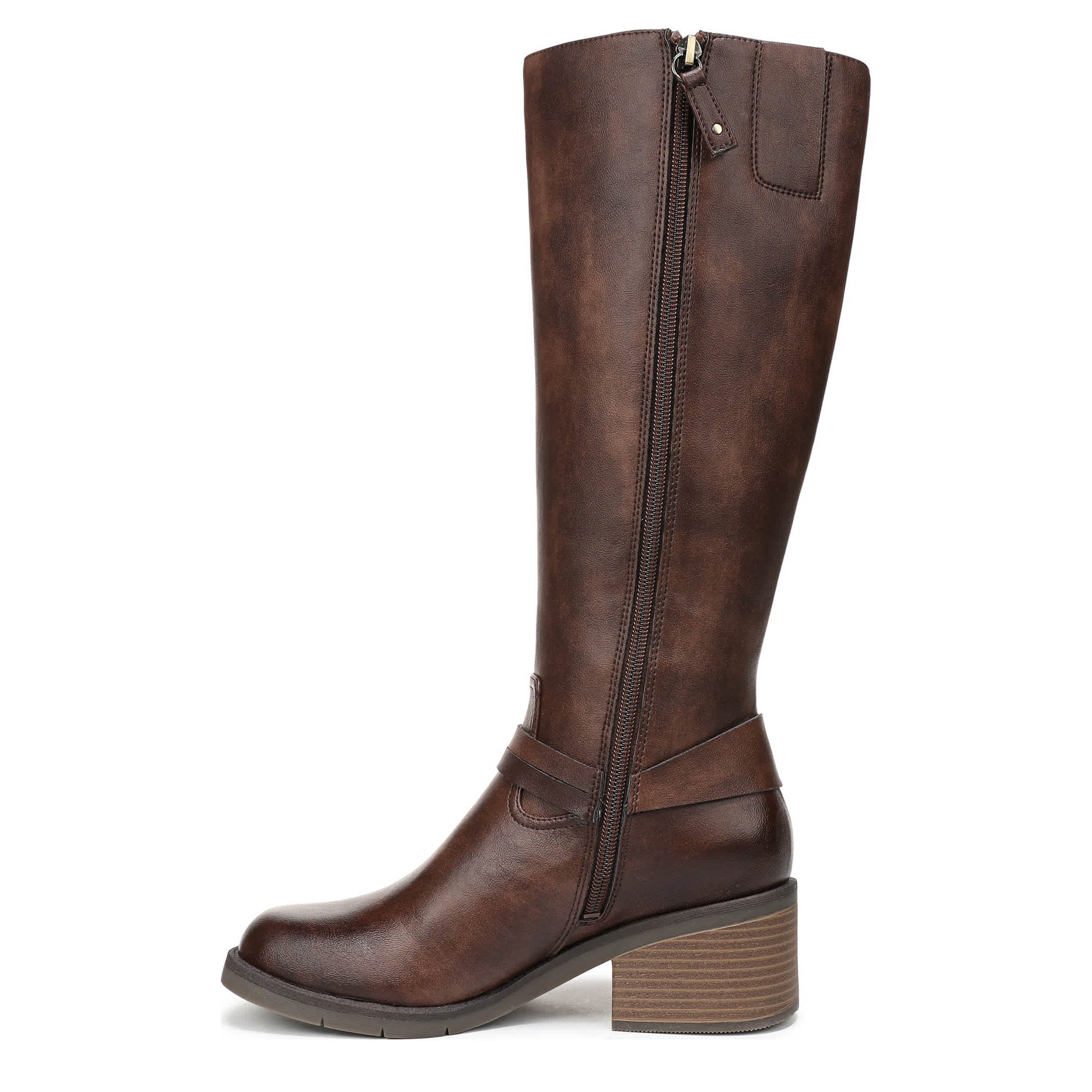 DR. SCHOLL'S-WOMENS JOPLIN WEST TALL BOOT-CHESTNUT & 