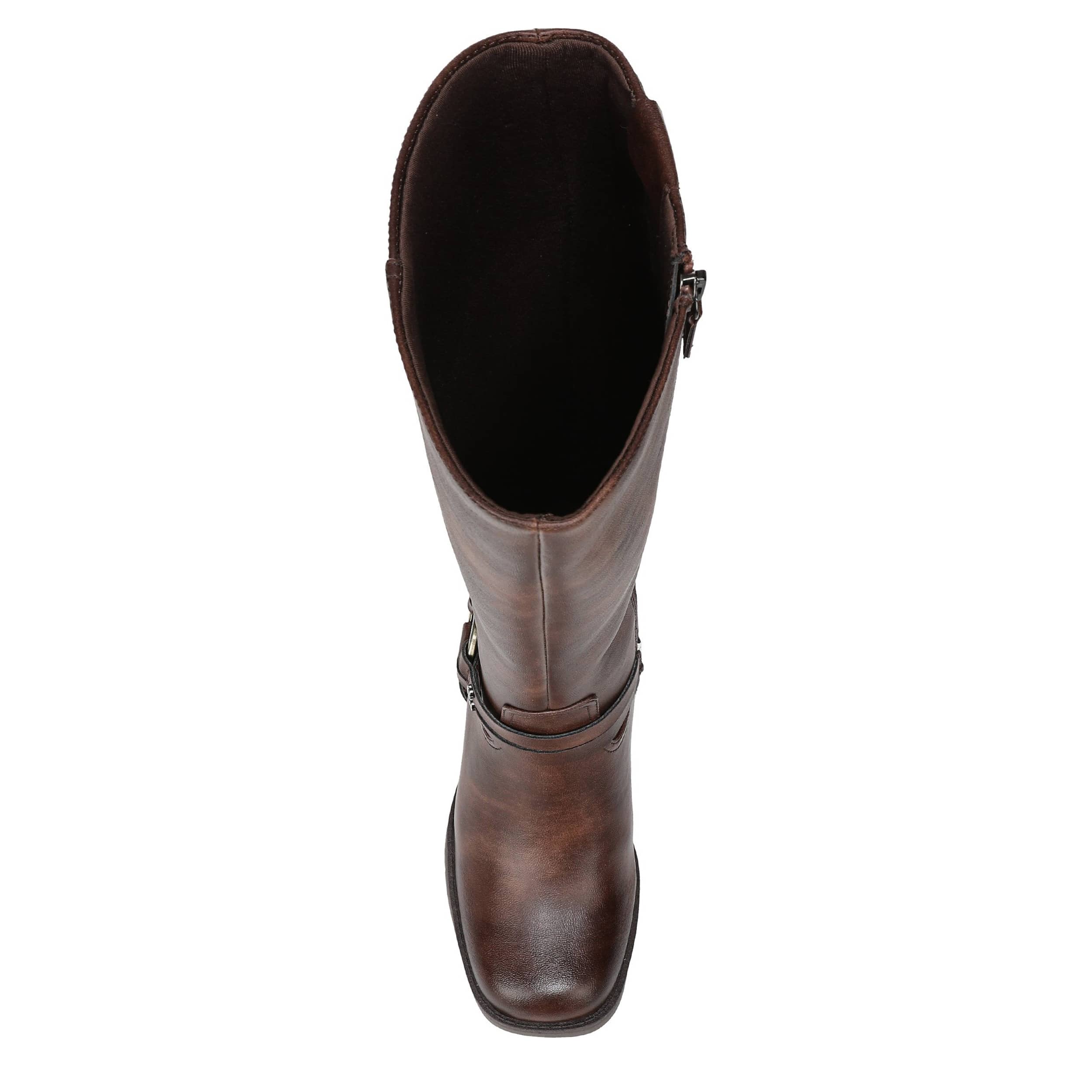 DR. SCHOLL'S-WOMENS JOPLIN WEST TALL BOOT-CHESTNUT & 