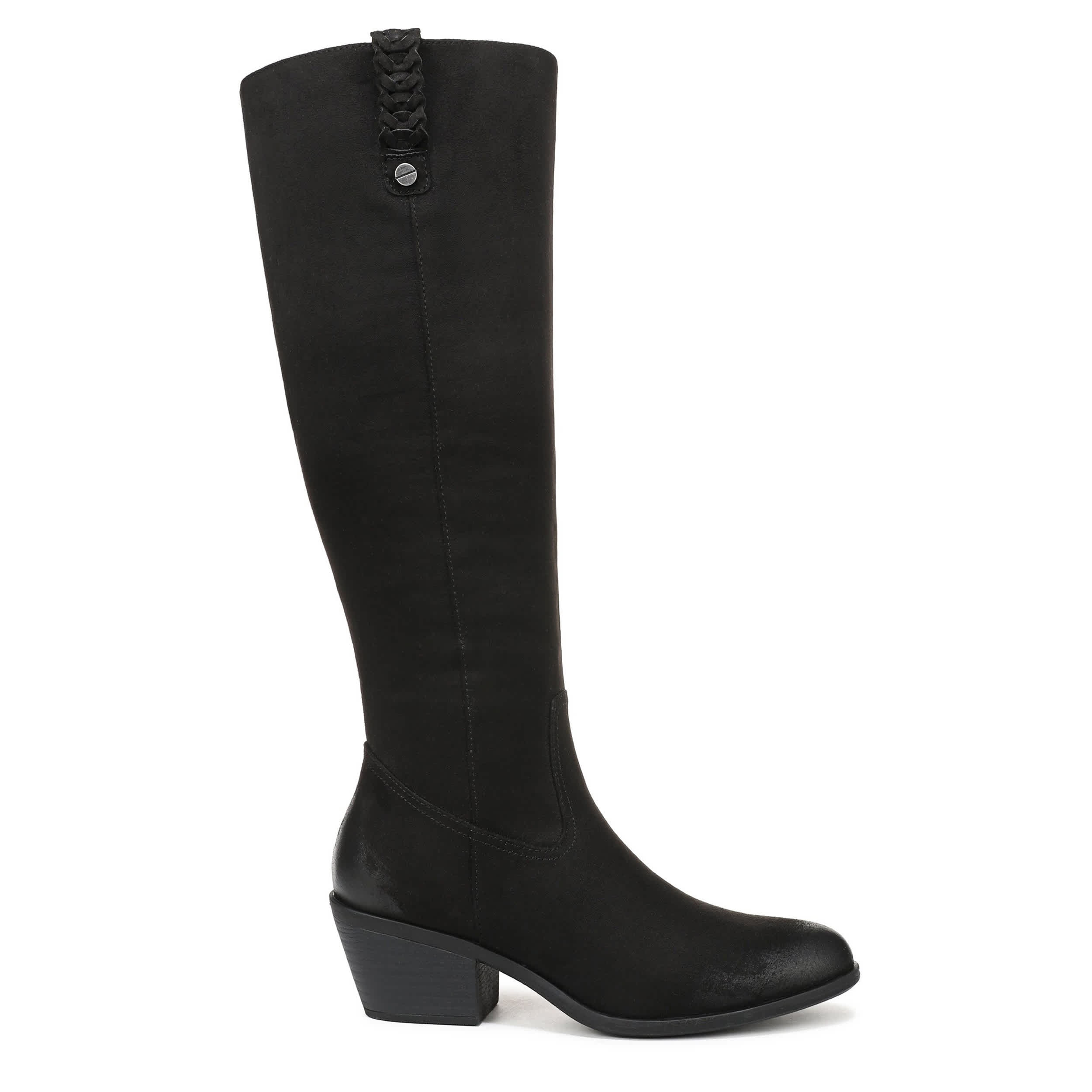 DR. SCHOLL'S-WOMENS CALISTA TALL BOOT WIDE CALF-BLACK & 