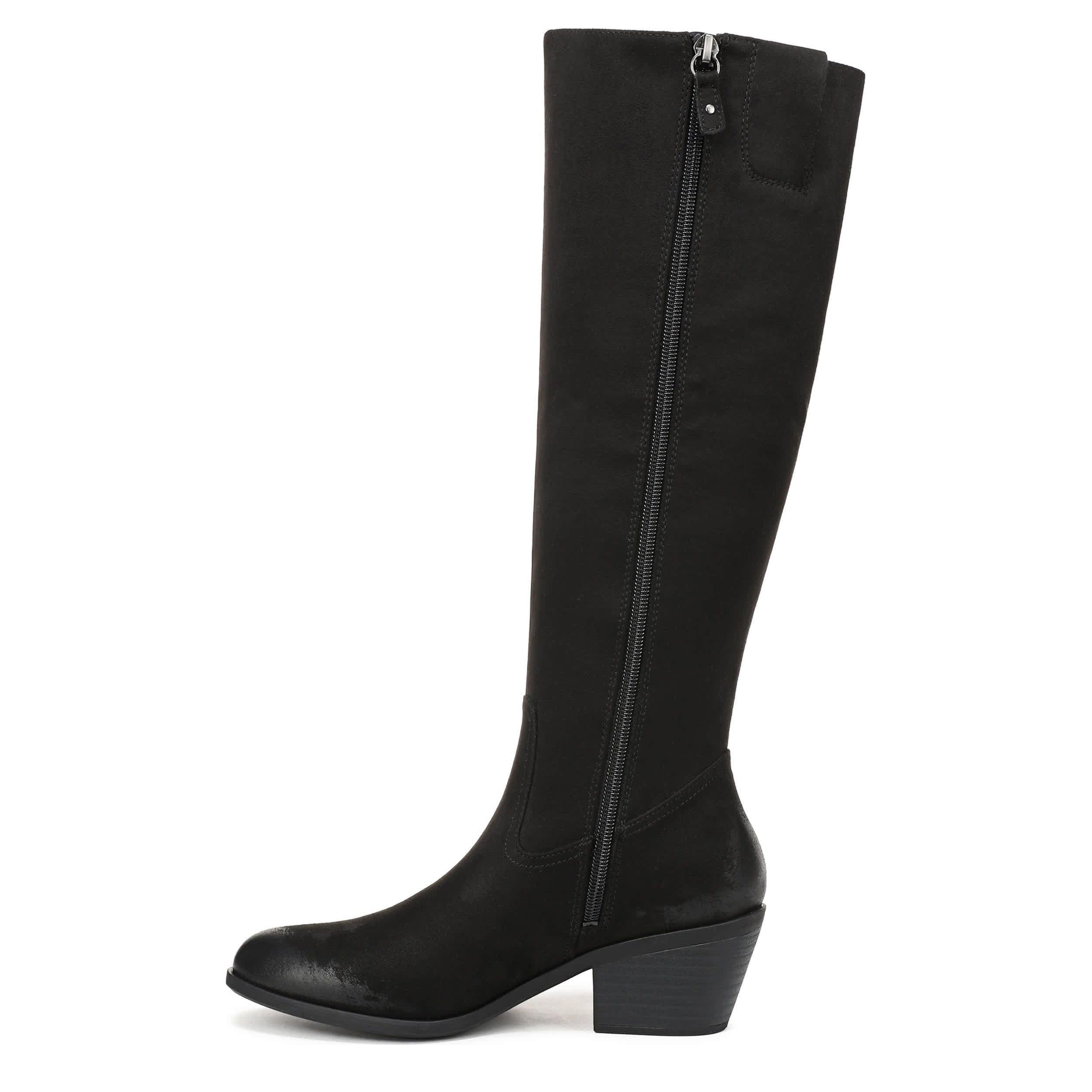 DR. SCHOLL'S-WOMENS CALISTA TALL BOOT WIDE CALF-BLACK & 
