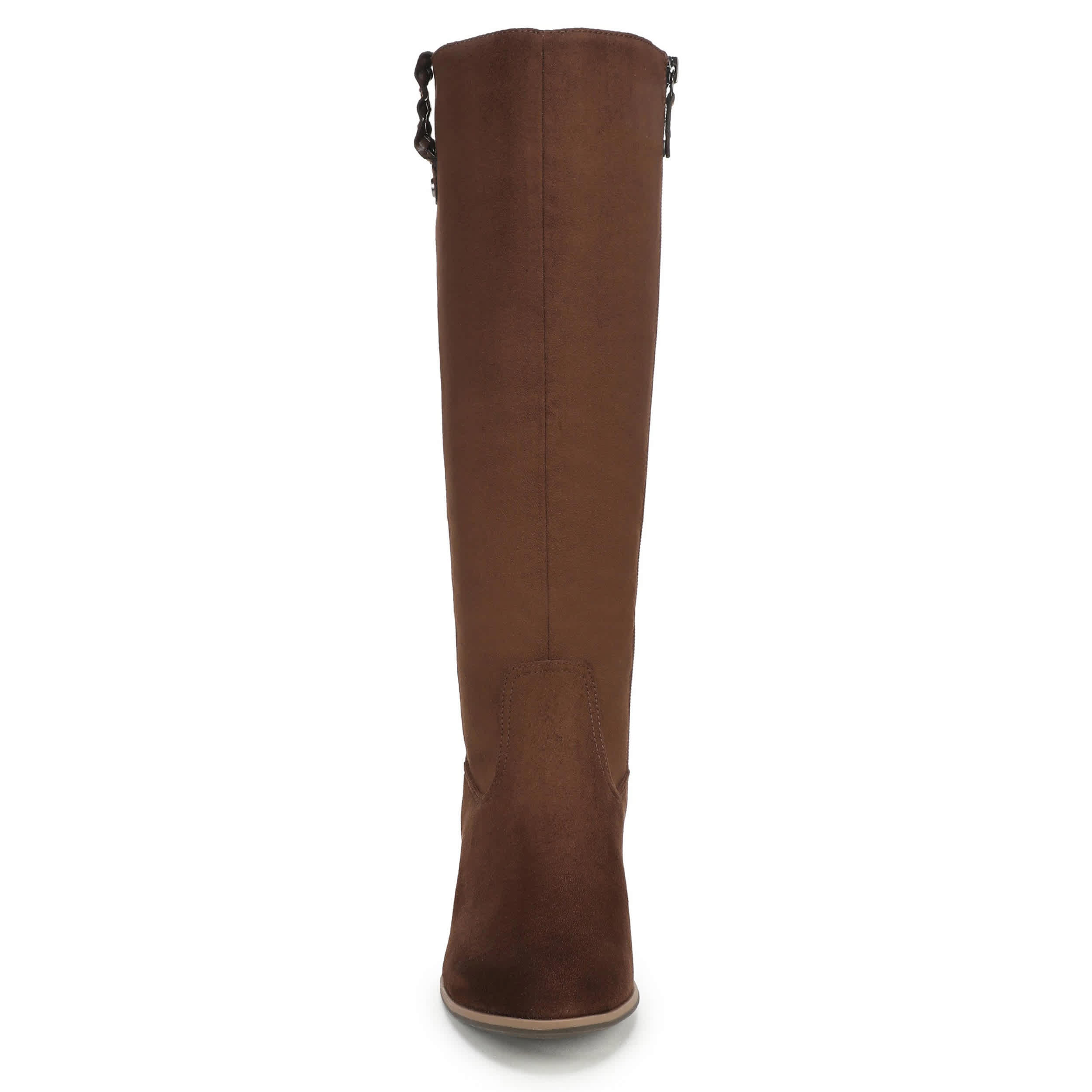 DR. SCHOLL'S-WOMENS CALISTA TALL BOOT WIDE CALF-CHESTNUT & 