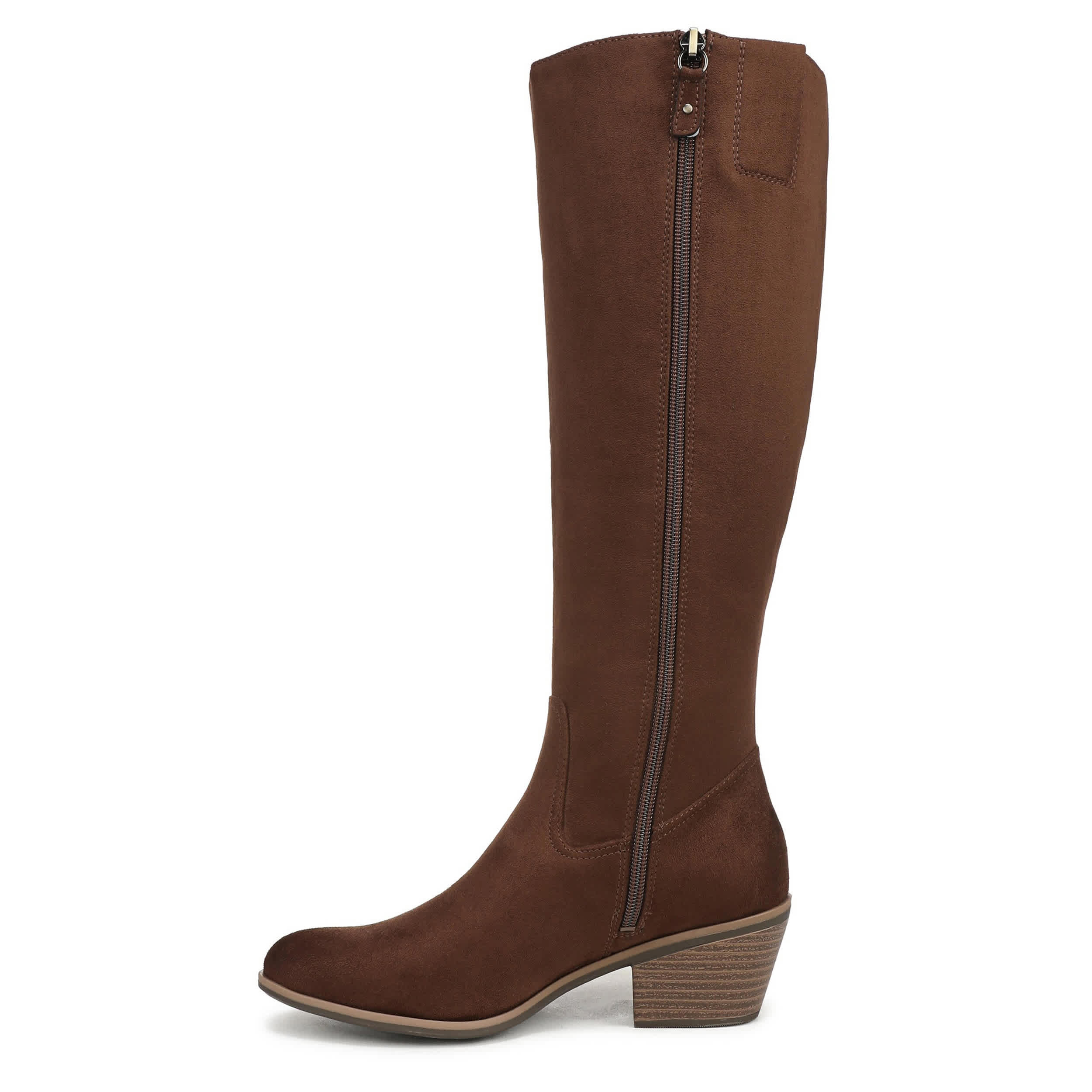 DR. SCHOLL'S-WOMENS CALISTA TALL BOOT WIDE CALF-CHESTNUT & 