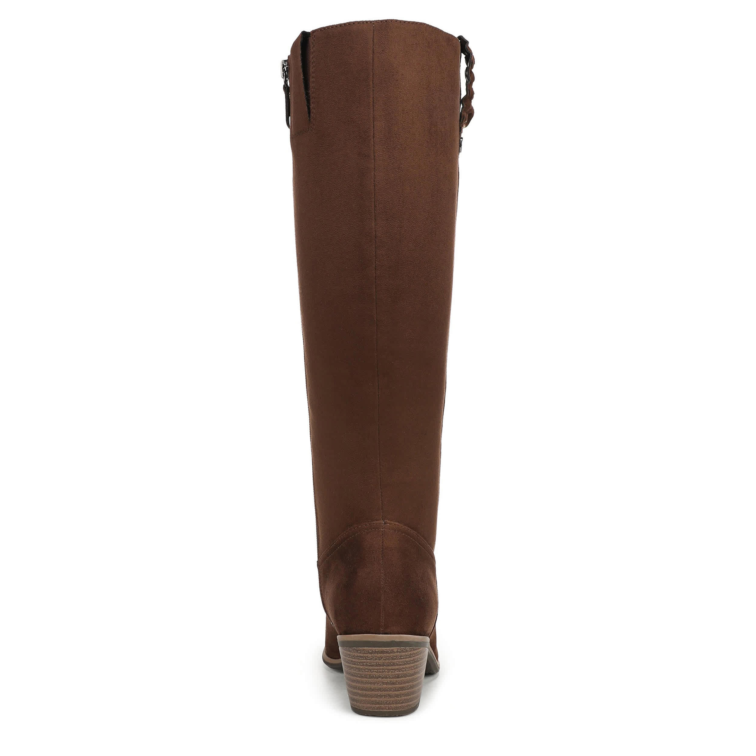 DR. SCHOLL'S-WOMENS CALISTA TALL BOOT WIDE CALF-CHESTNUT & 