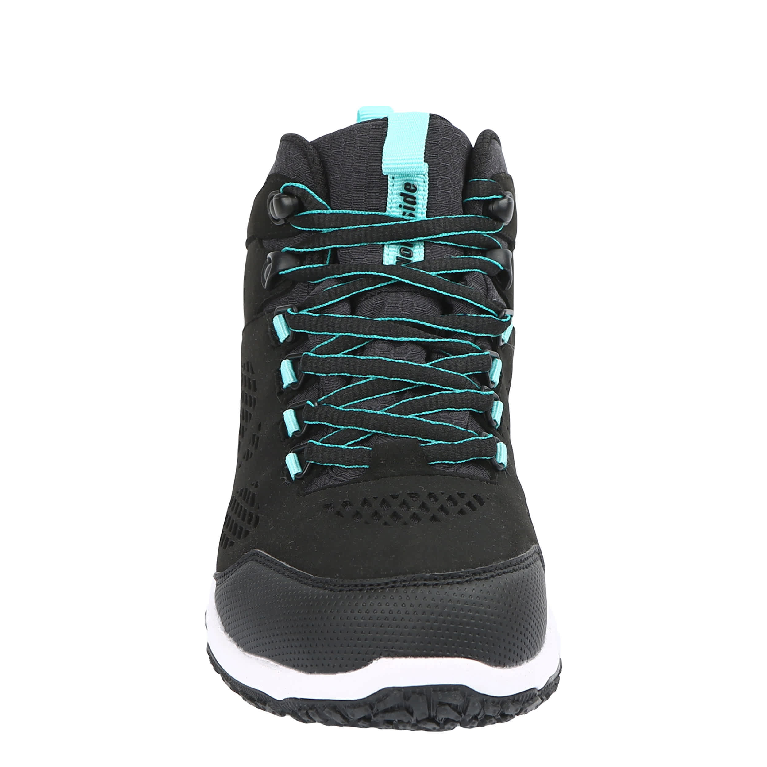 NORTHSIDE-WOMENS BENTON MID HIKING BOOT-BLACK & AQUA