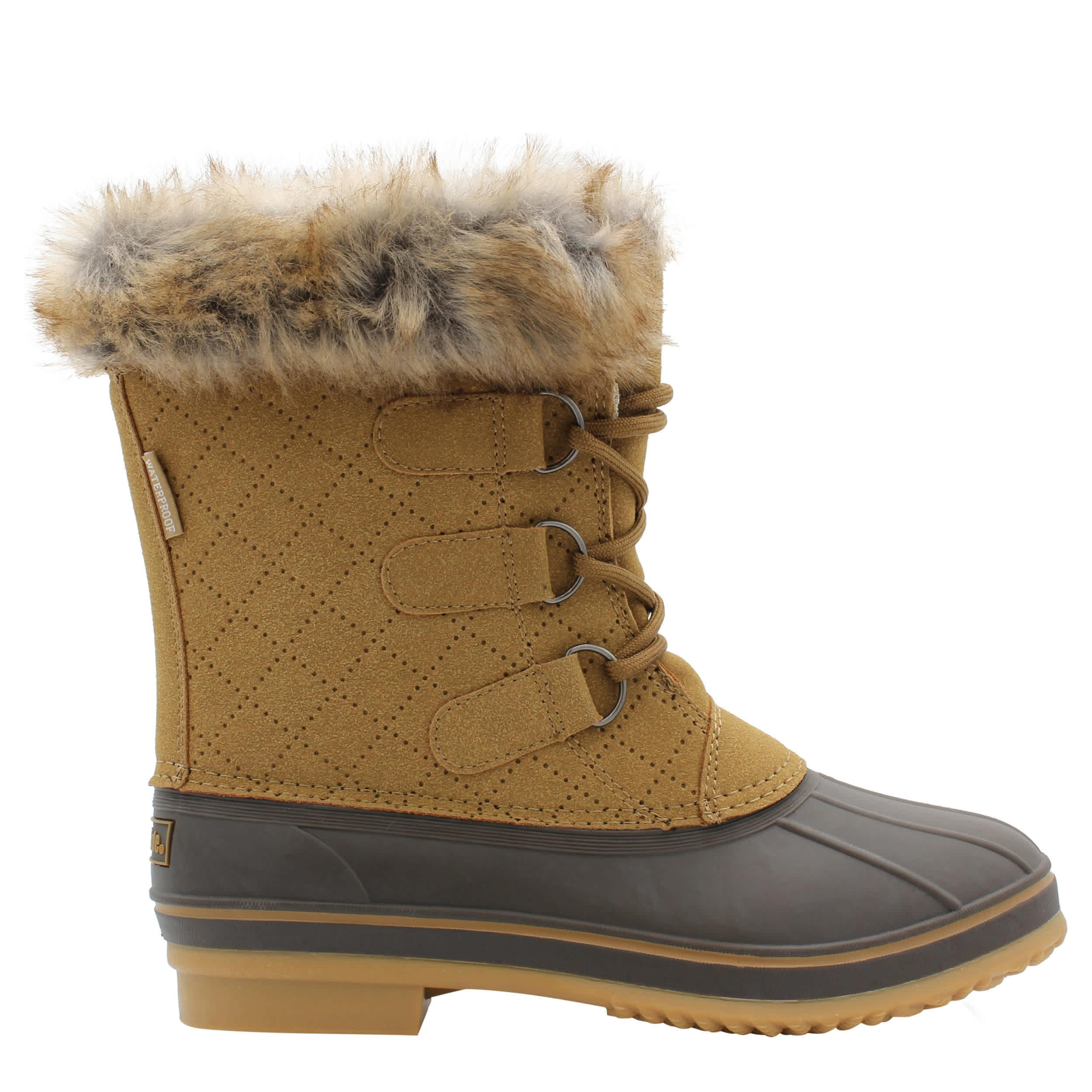 NORTHSIDE-WOMENS KATIE II WEATHER BOOT-DARK TAN & BROWN