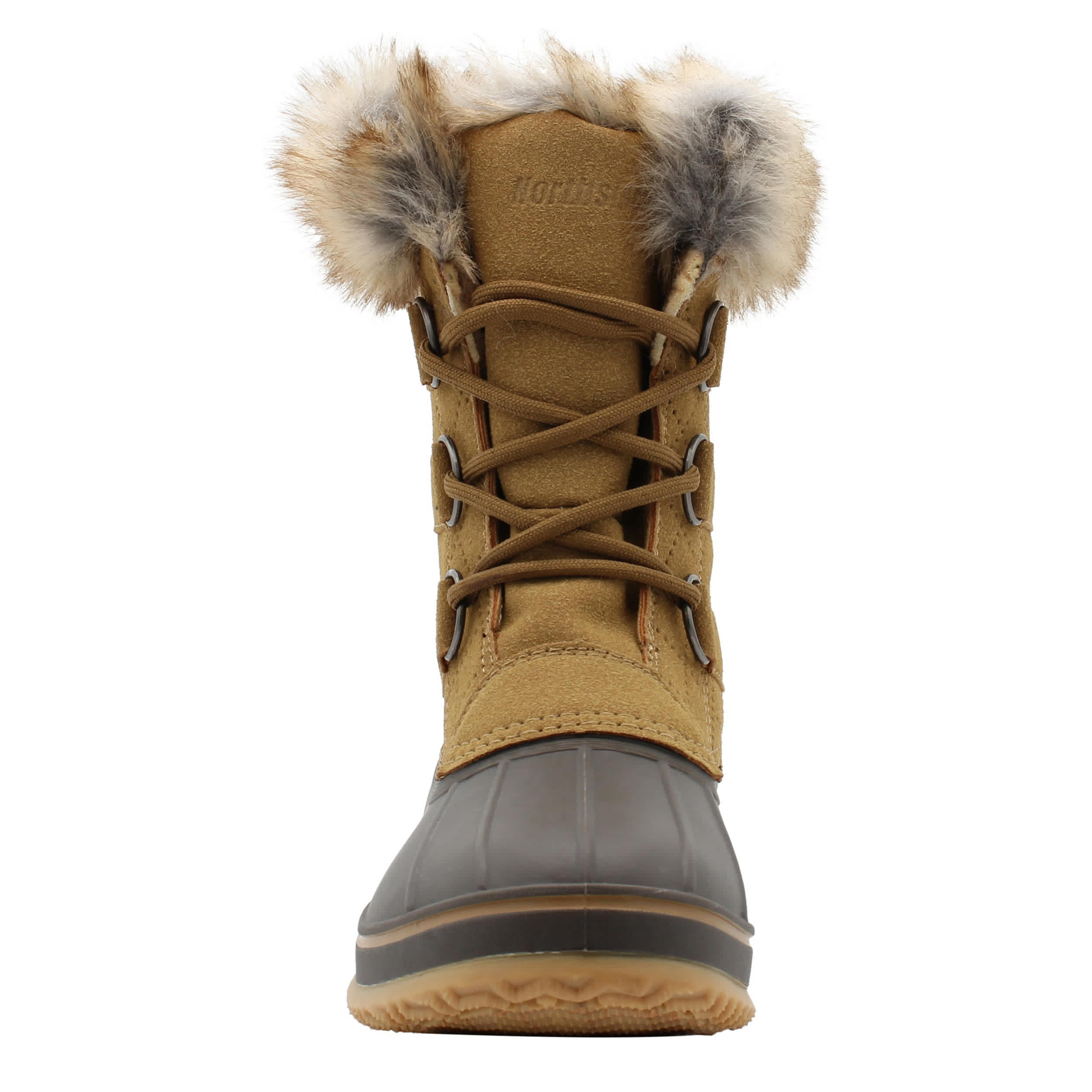 NORTHSIDE-WOMENS KATIE II WEATHER BOOT-DARK TAN & BROWN