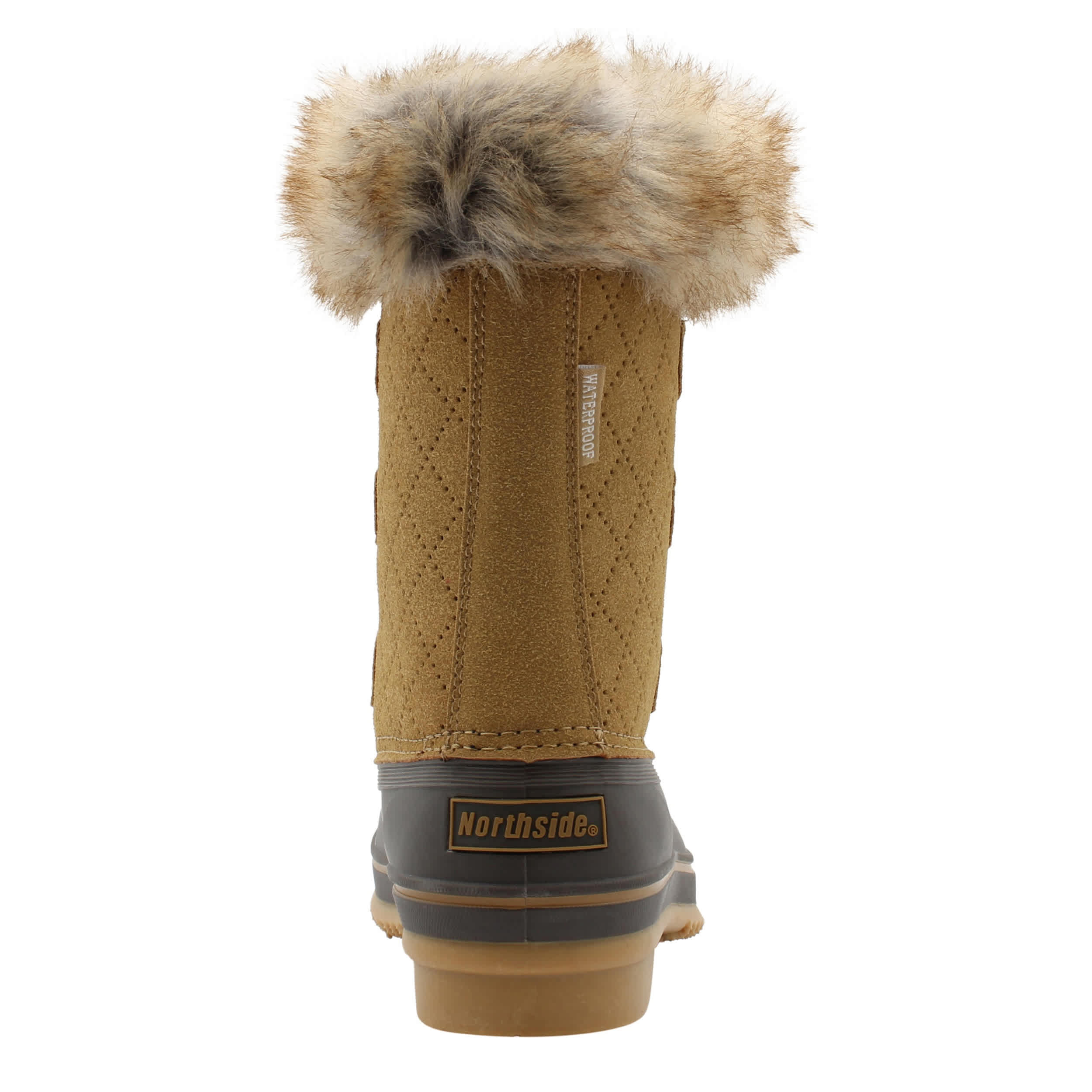NORTHSIDE-WOMENS KATIE II WEATHER BOOT-DARK TAN & BROWN