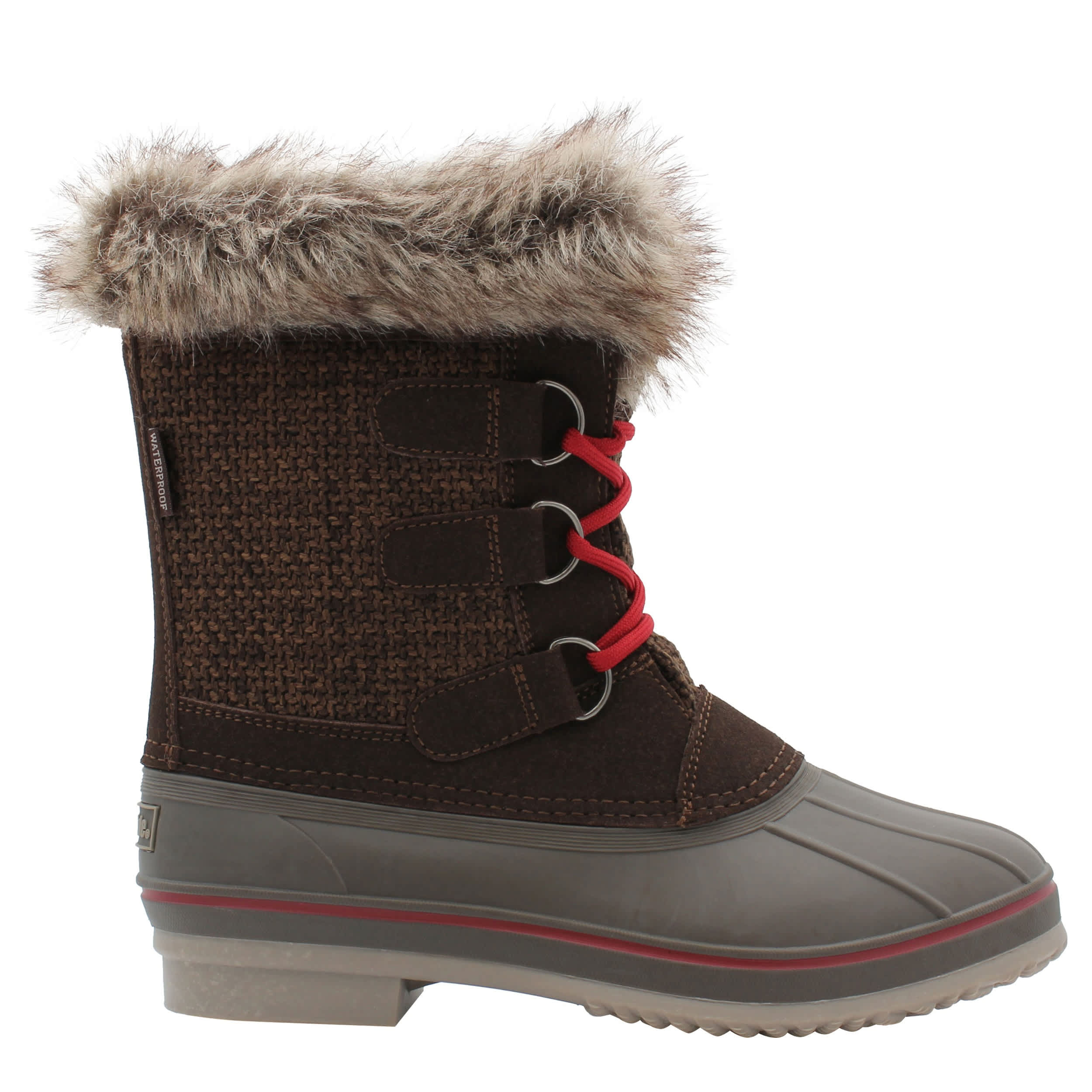 NORTHSIDE-WOMENS KATIE II WEATHER BOOT-DARK BROWN & CORDOVAN