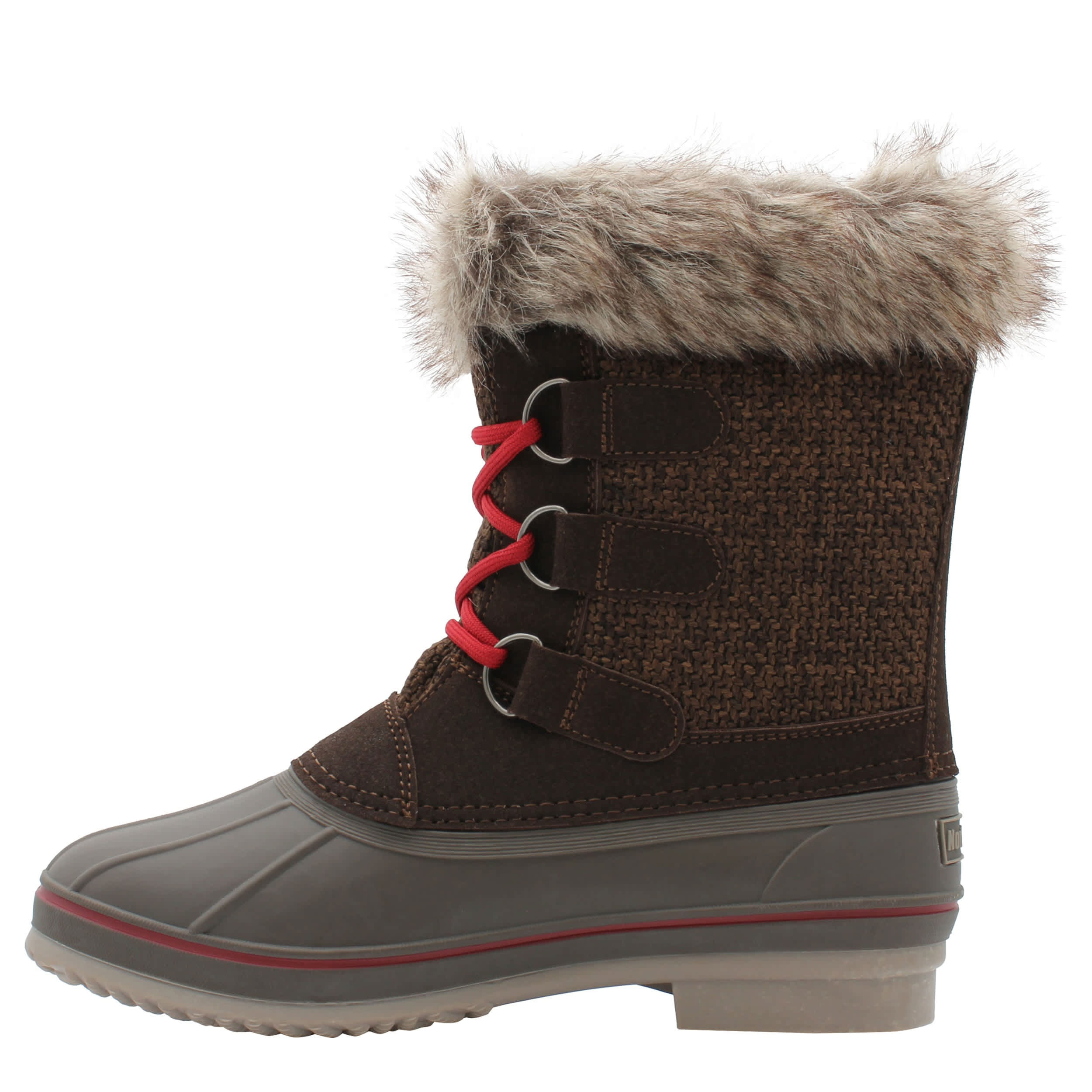 NORTHSIDE-WOMENS KATIE II WEATHER BOOT-DARK BROWN & CORDOVAN