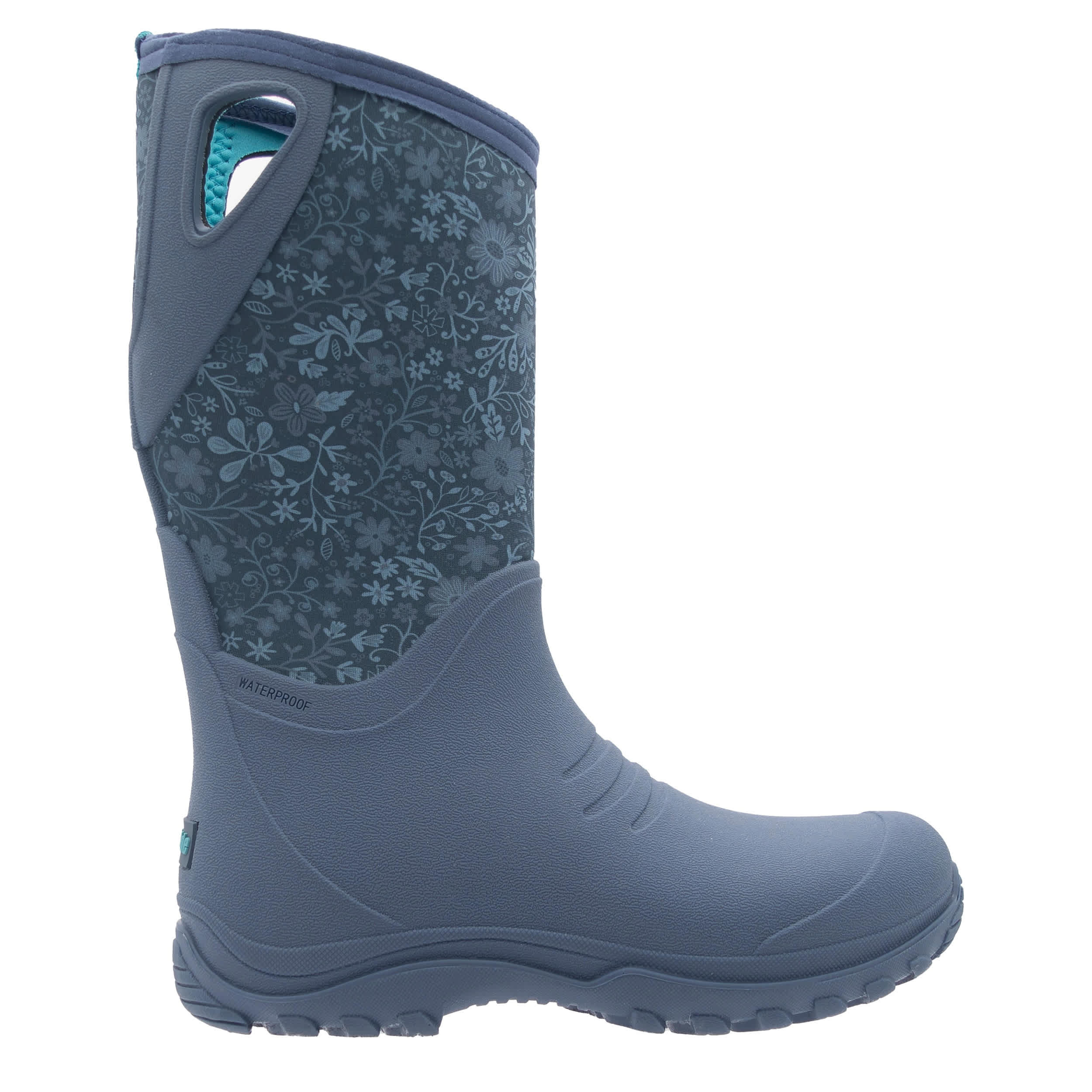 NORTHSIDE-WOMENS CEDARHOME RAIN BOOT-NAVY & TEAL