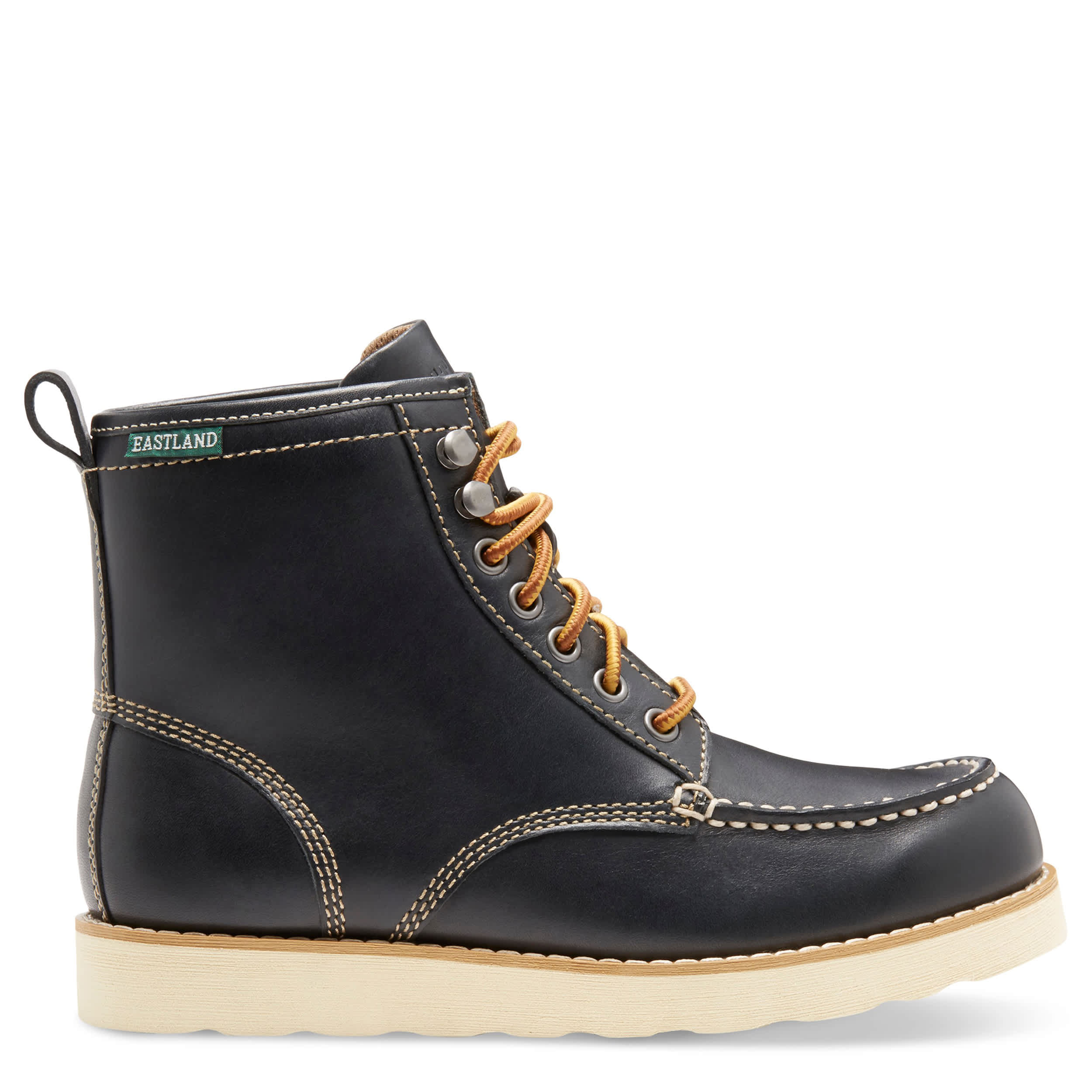 EASTLAND-WOMENS LUMBER UP LACE UP BOOT-NAVY & 