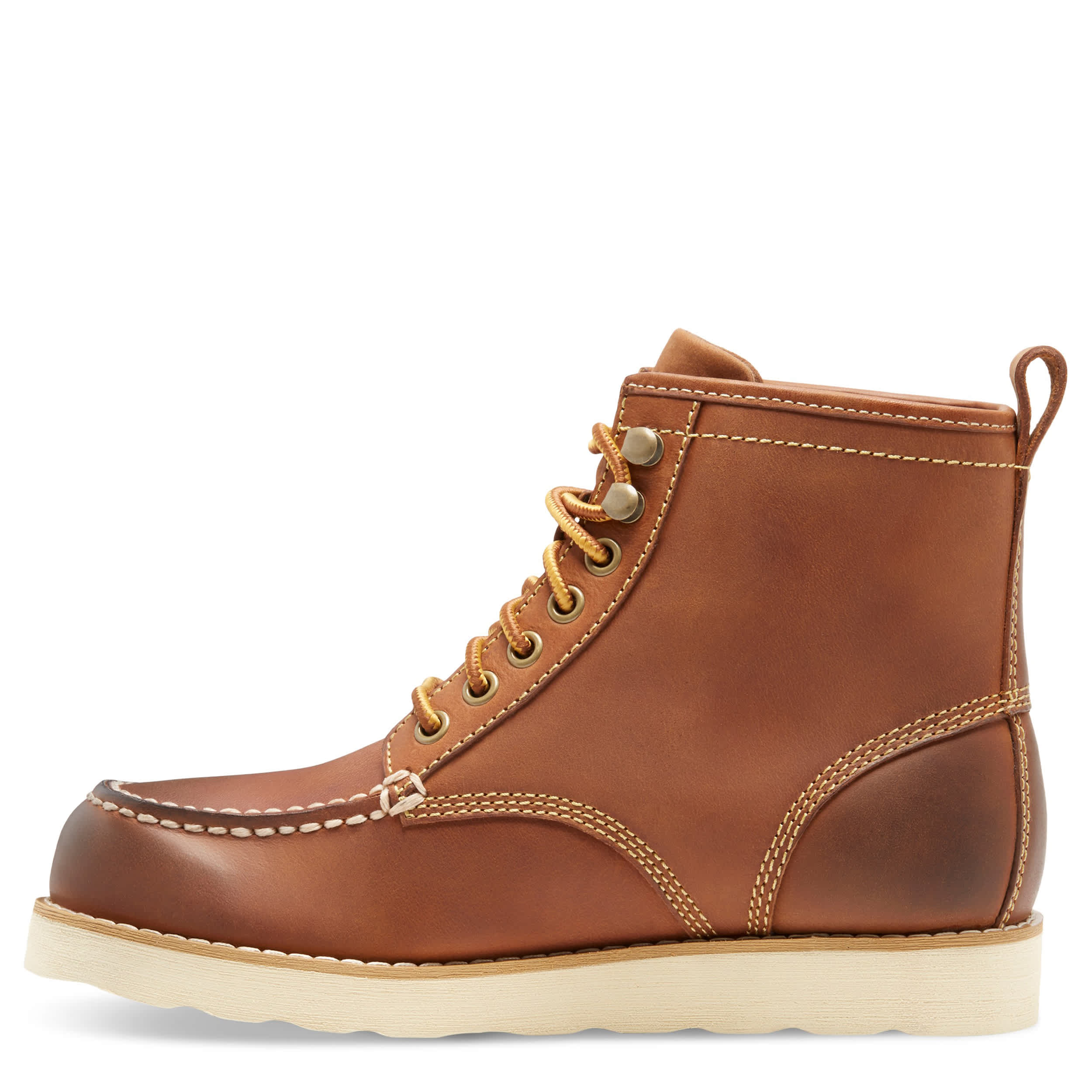 EASTLAND-WOMENS LUMBER UP LACE UP BOOT-CHESTNUT & 