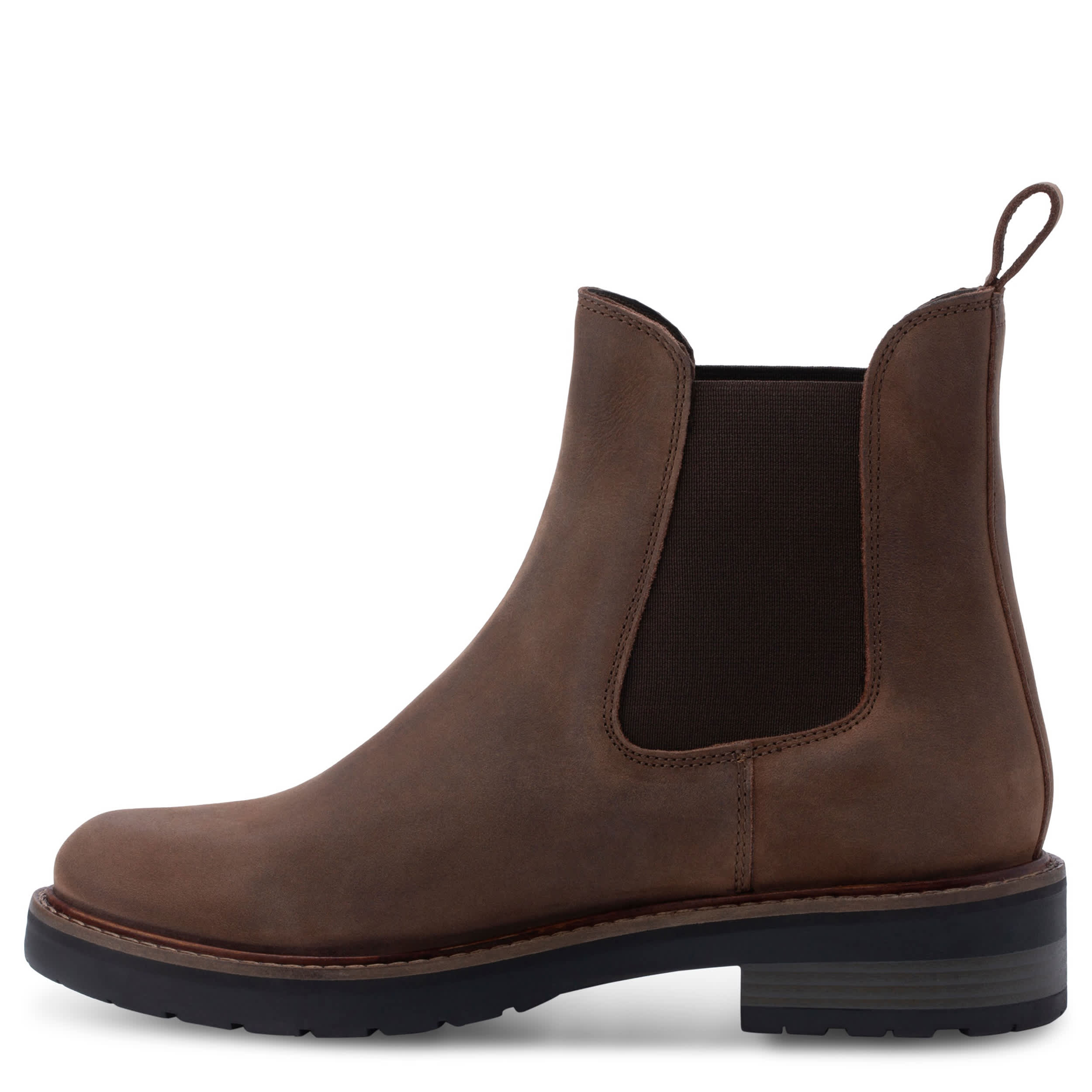 EASTLAND-WOMENS WILLA PULL ON BOOT-BROWN & 
