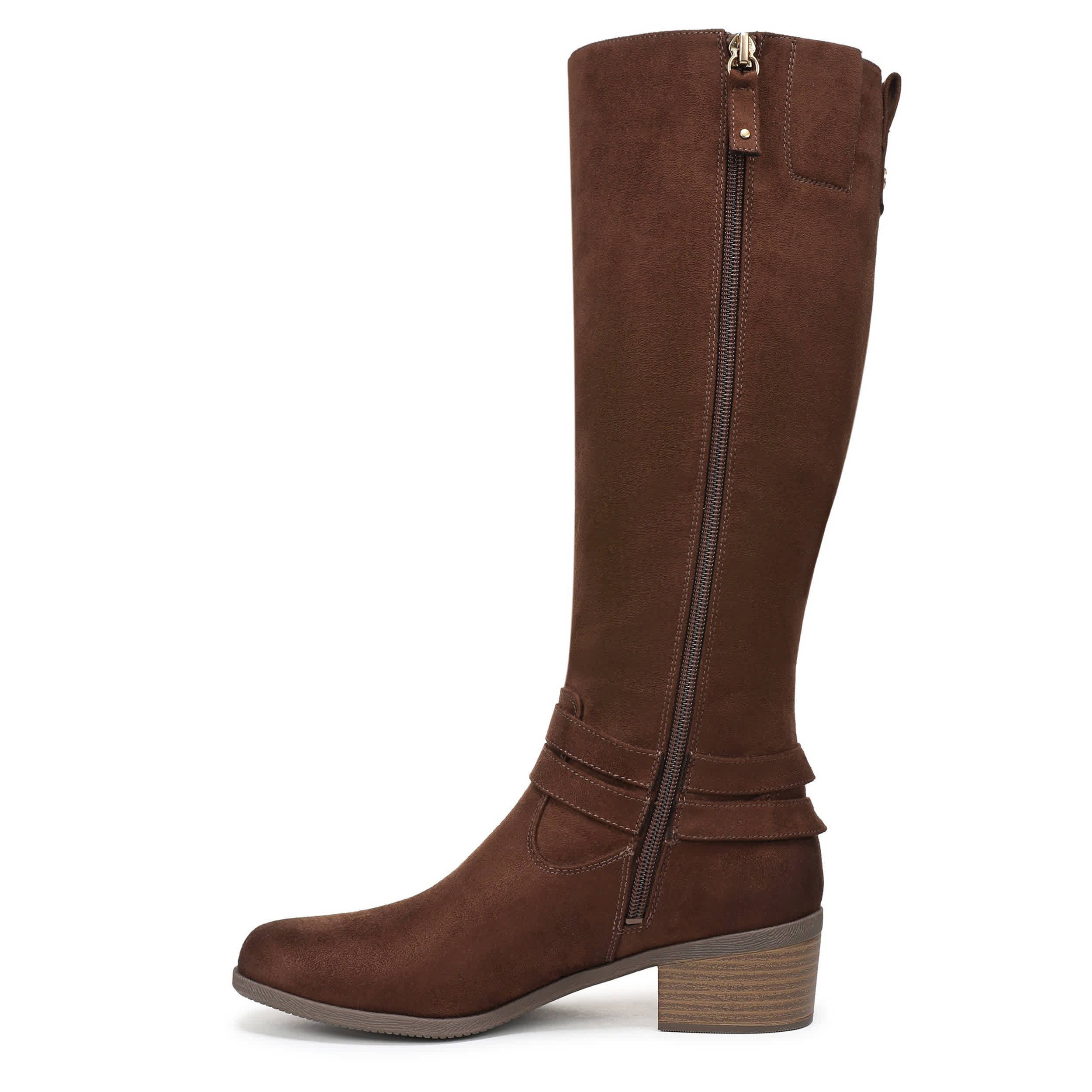 DR. SCHOLL'S-WOMENS IVY TALL BOOT-CHESTNUT & BROWN