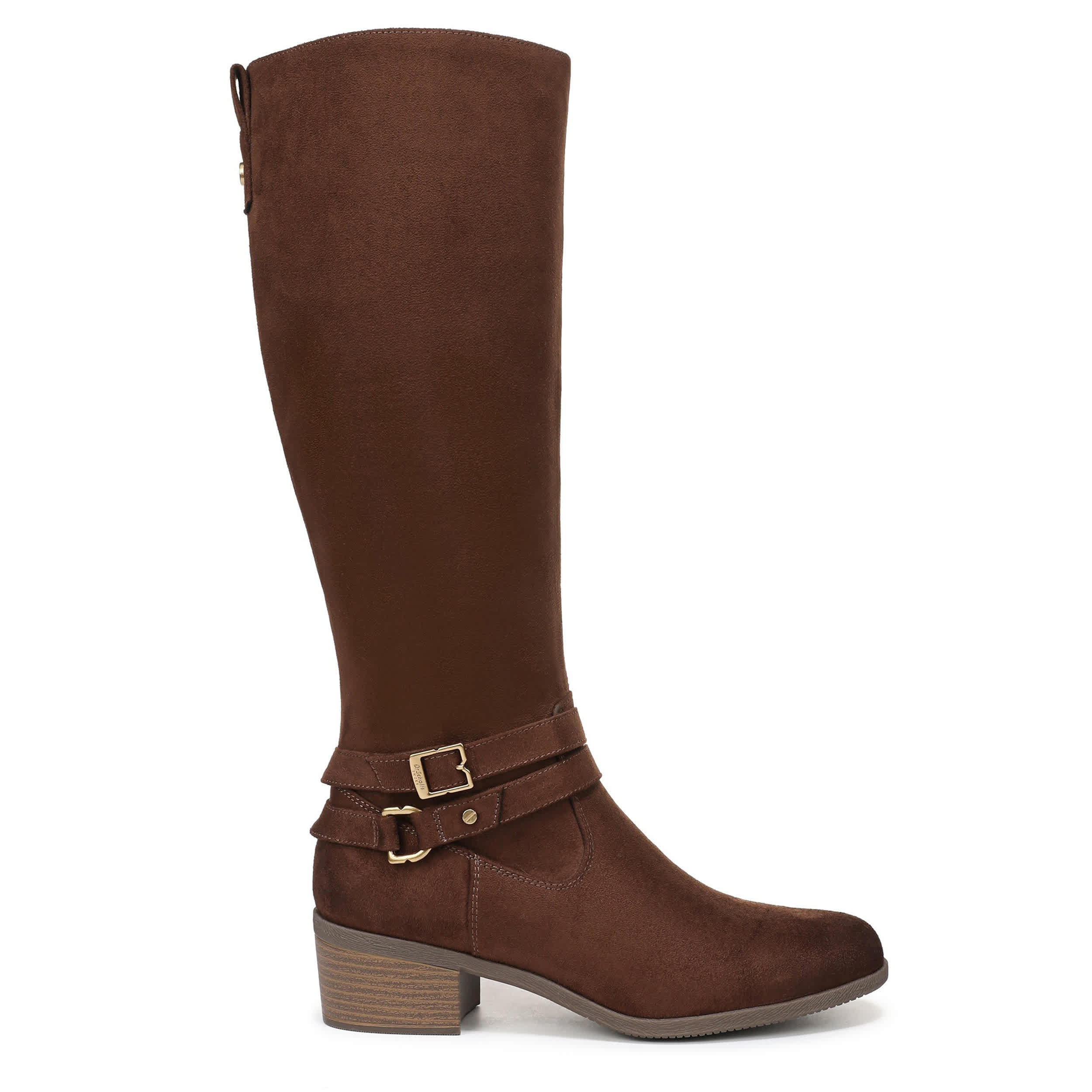 DR. SCHOLL'S-WOMENS IVY TALL BOOT WIDE CALF-BROWN & CHESTNUT