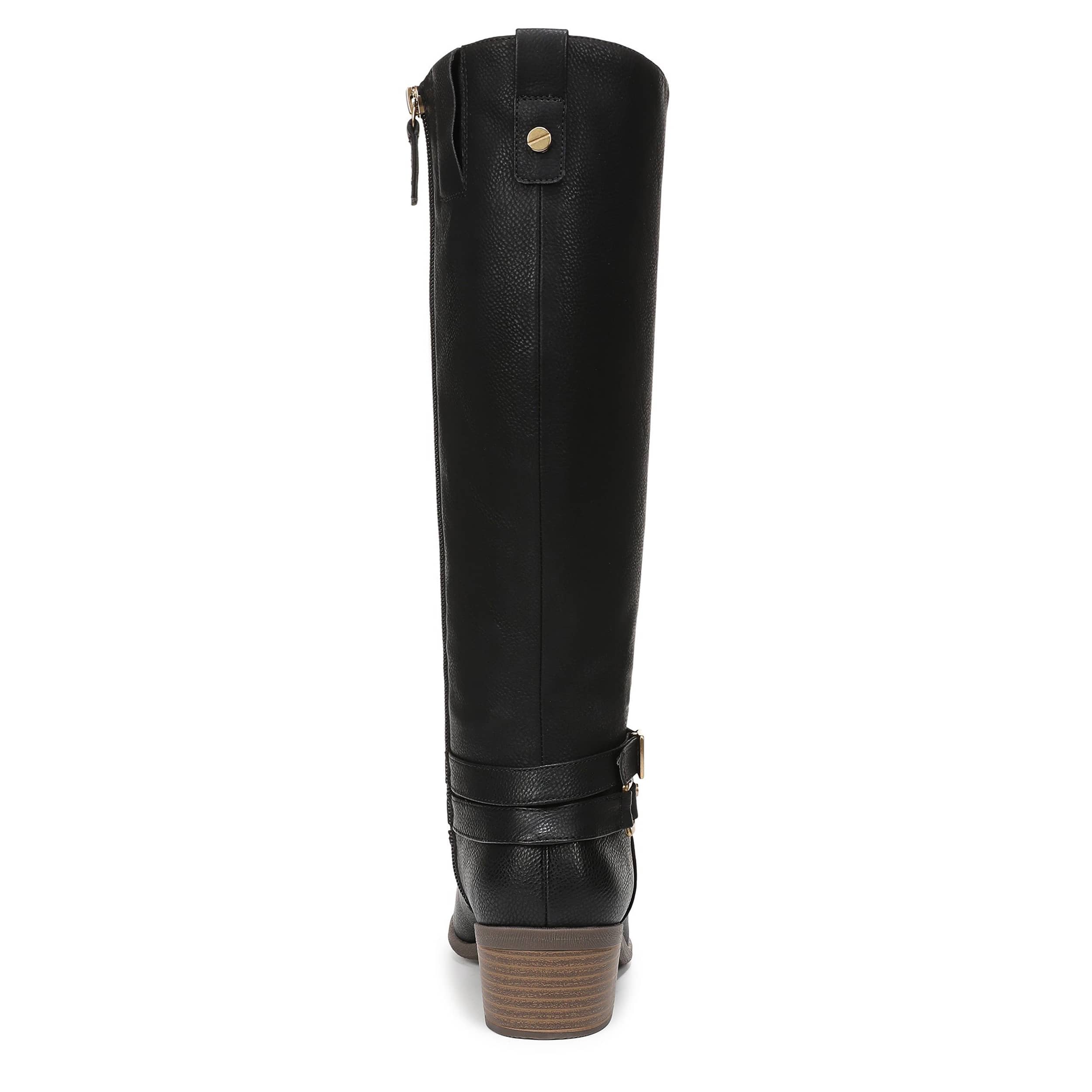 DR. SCHOLL'S-WOMENS IVY TALL BOOT WIDE CALF-BLACK & 