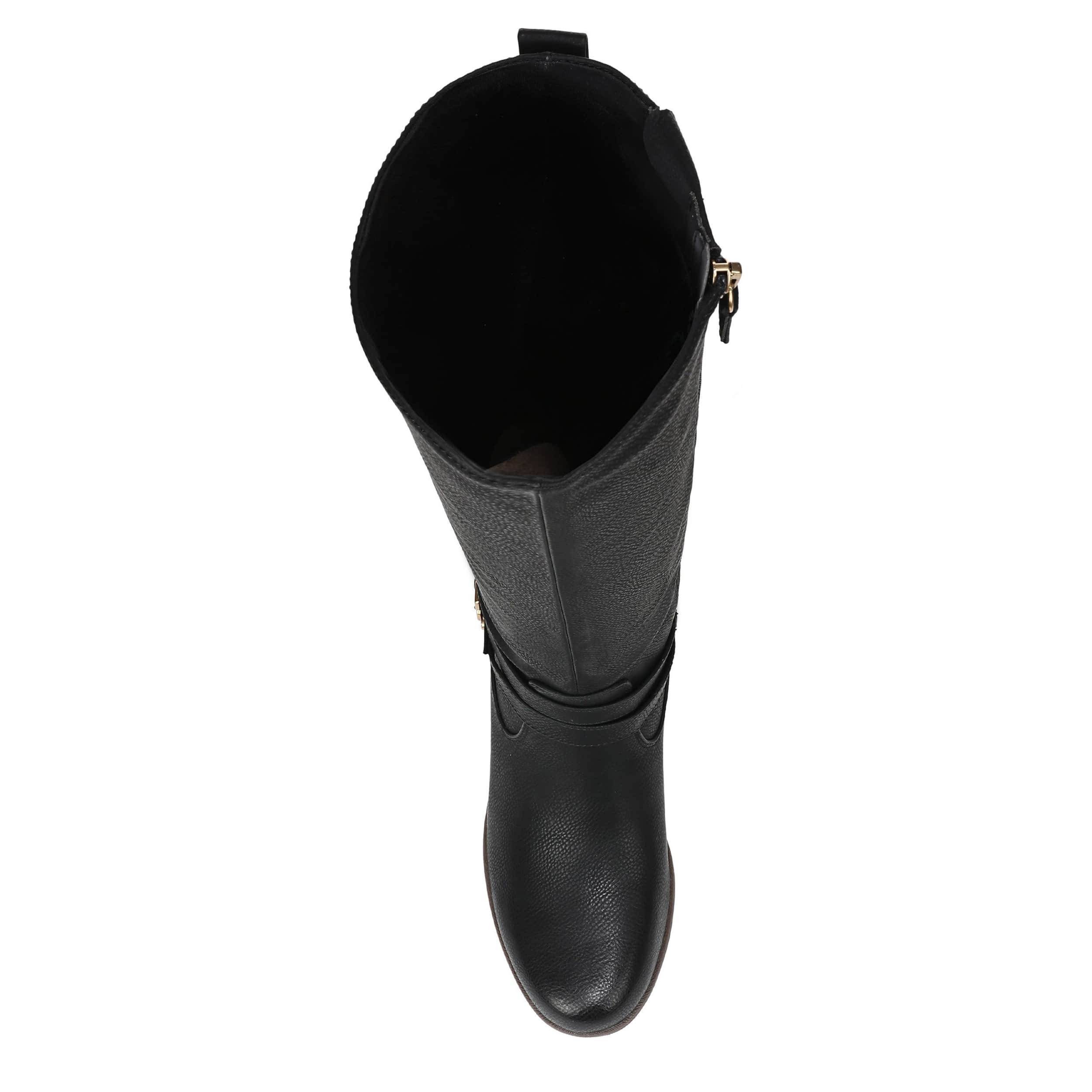 DR. SCHOLL'S-WOMENS IVY TALL BOOT WIDE CALF-BLACK & 
