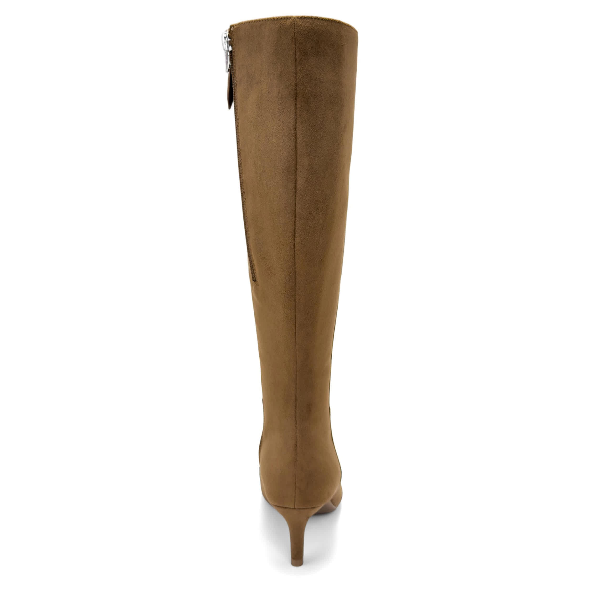 AEROSOLES-WOMENS EPIC TALL BOOT-BROWN & 
