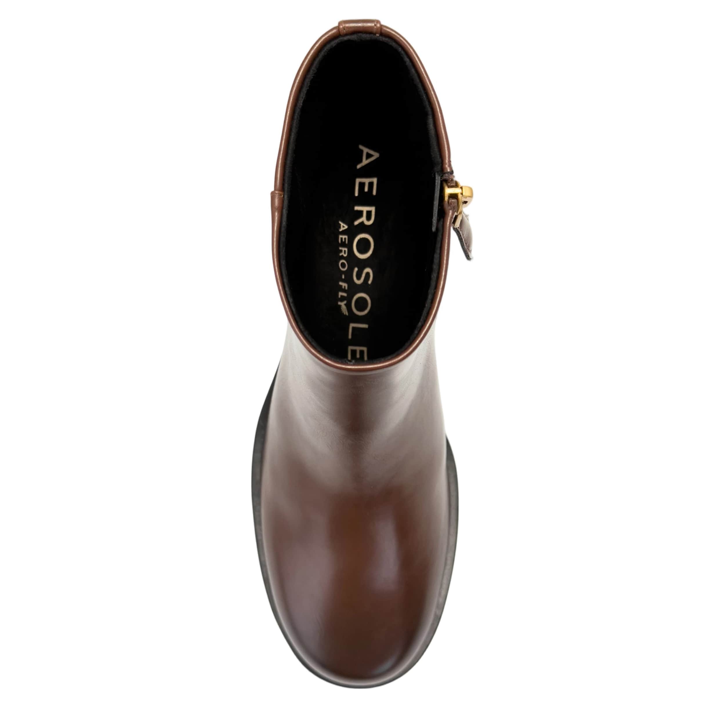 AEROSOLES-WOMENS XIA BOOTIE-BROWN & 