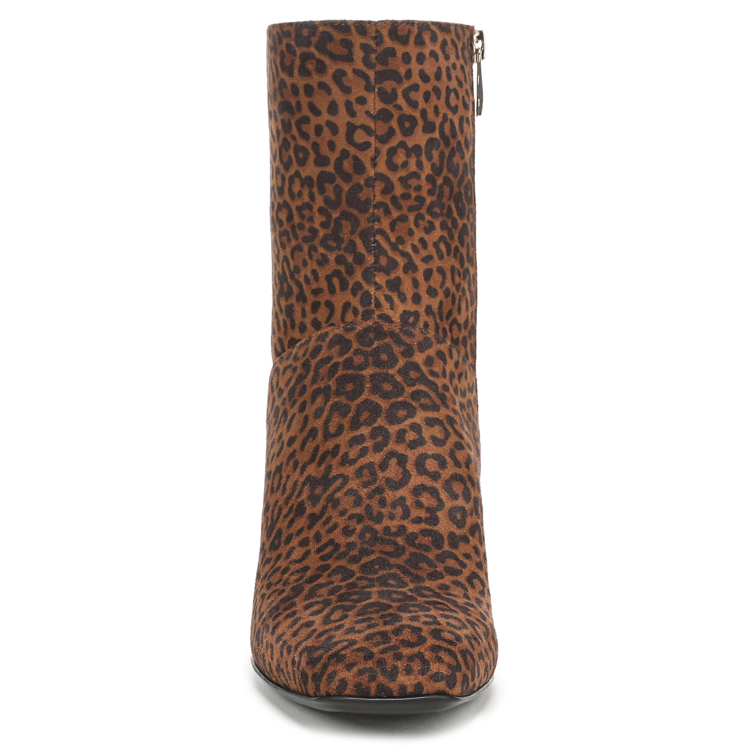 NATURALIZER-WOMENS NONA-BOOTIE BOOTIE-DARK BROWN & LEOPARD