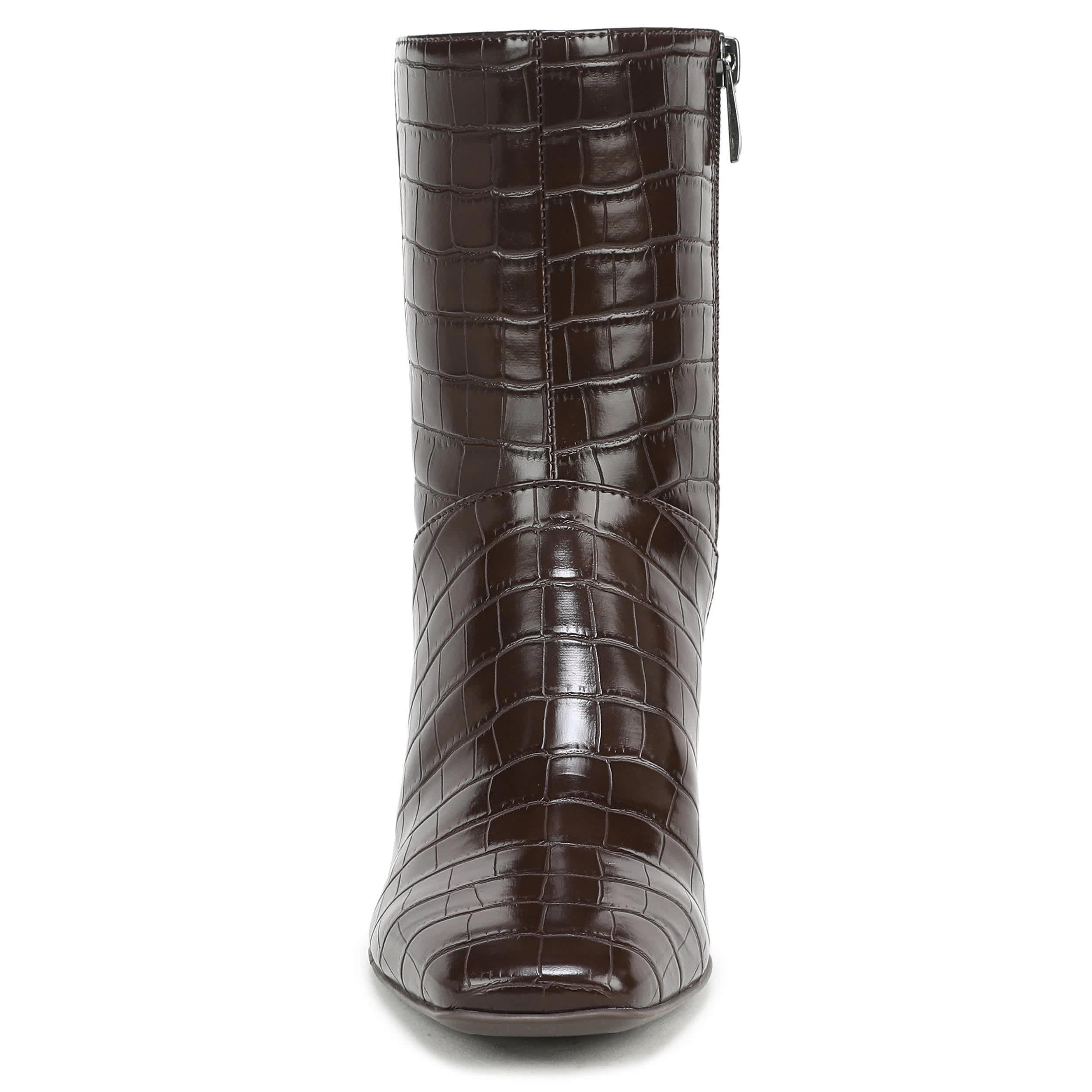 NATURALIZER-WOMENS NONA-BOOTIE BOOTIE-DARK BROWN & ANIMAL