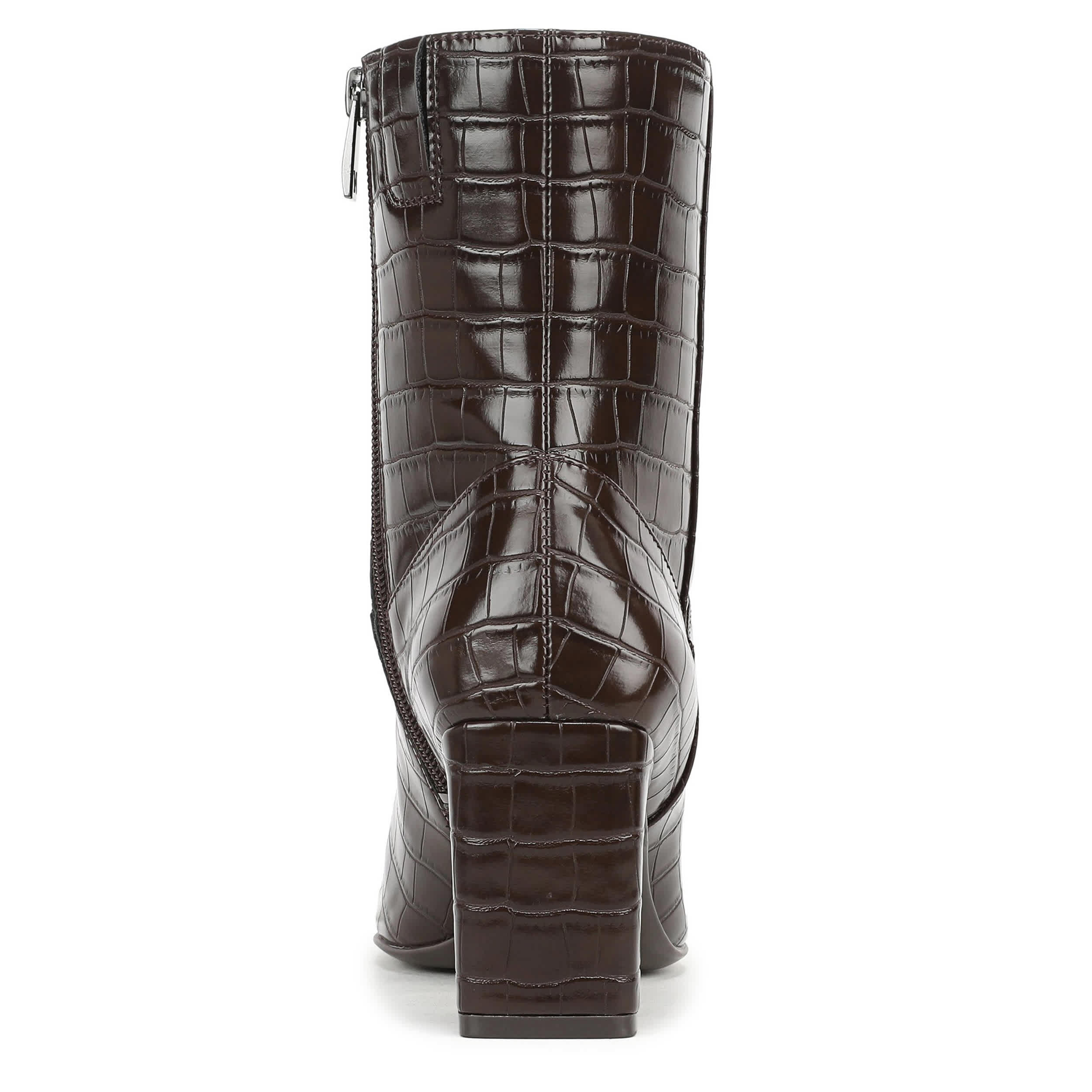 NATURALIZER-WOMENS NONA-BOOTIE BOOTIE-DARK BROWN & ANIMAL