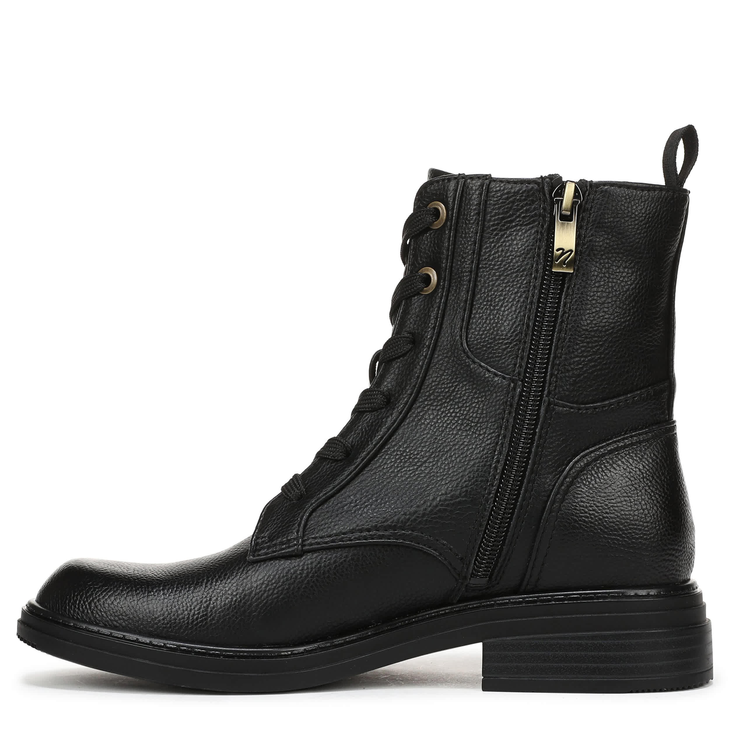 NATURALIZER-WOMENS LEGEND LACE BOOT-BLACK & 