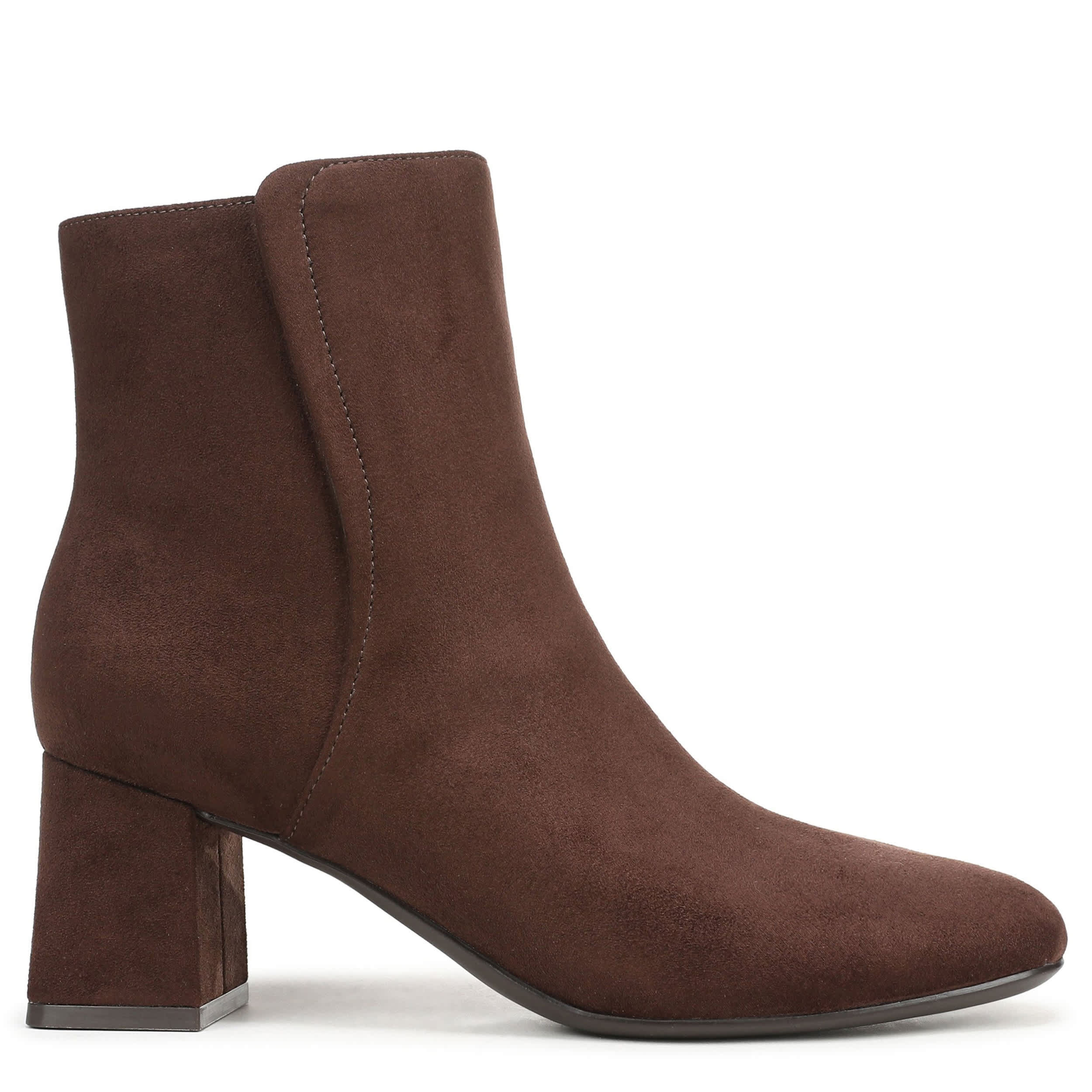 NATURALIZER-WOMENS DELANEY BOOTIE-CHOCOLATE & 