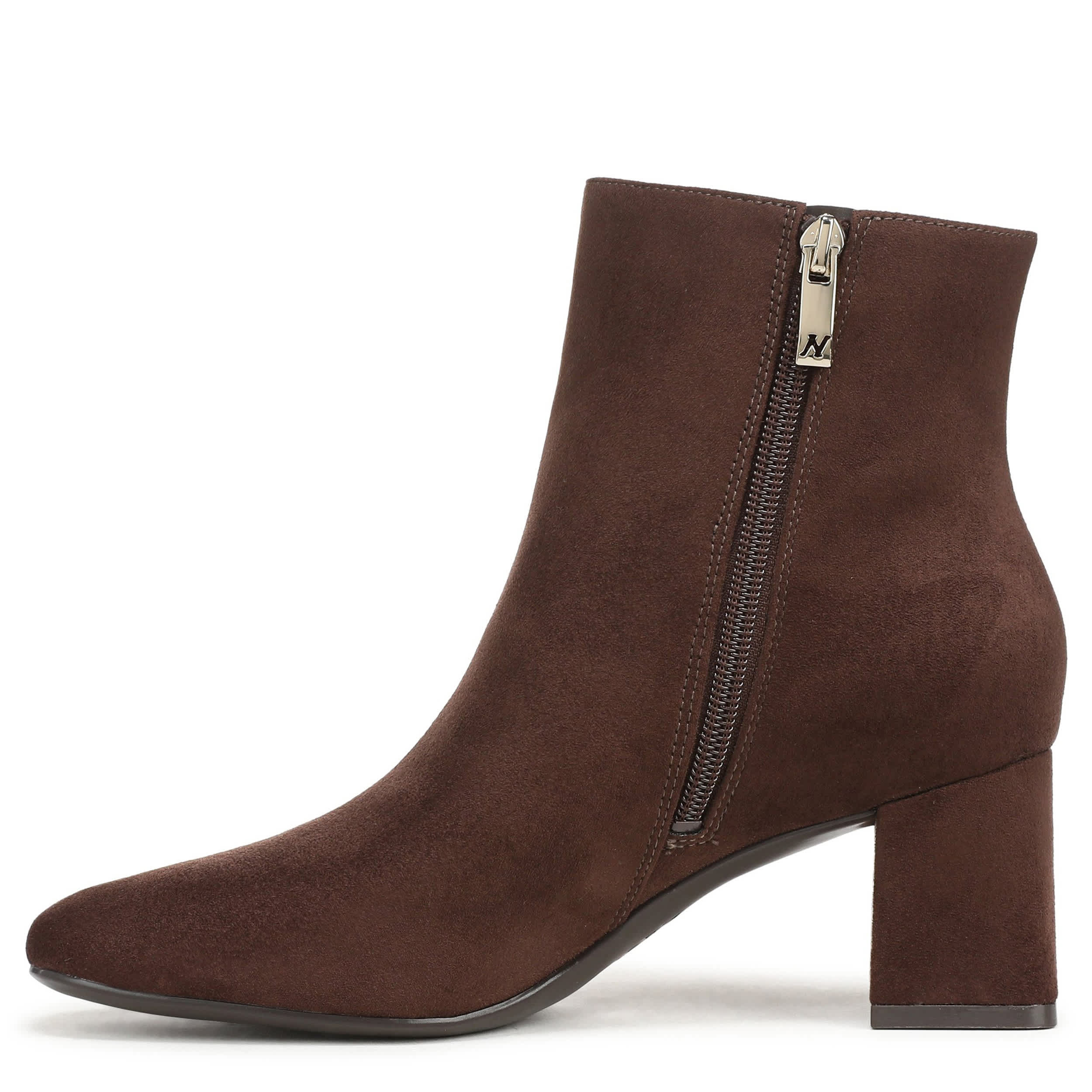 NATURALIZER-WOMENS DELANEY BOOTIE-CHOCOLATE & 
