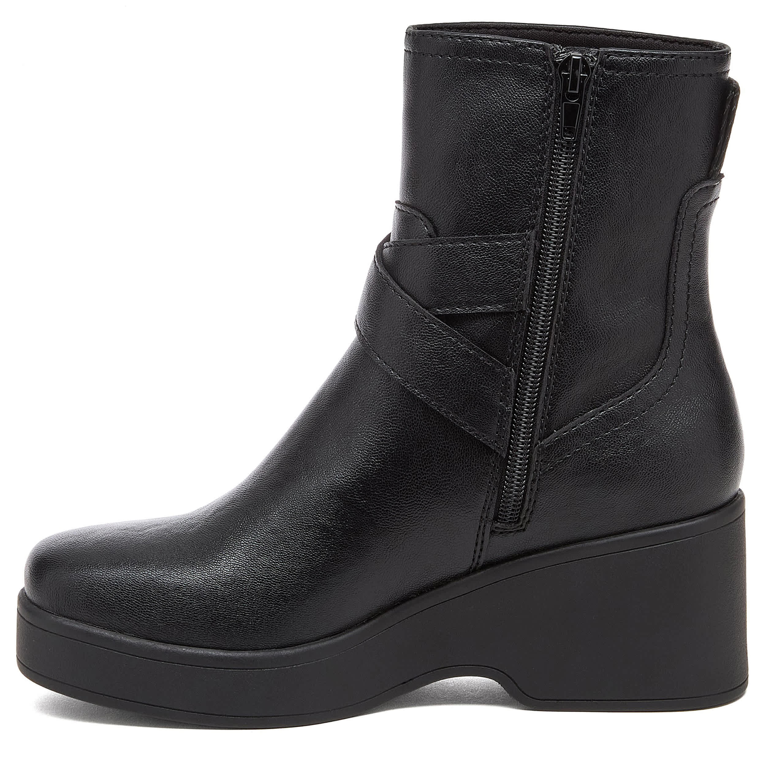 ROCKET DOG-WOMENS JIMMY WEDGE BOOTIE-BLACK & 