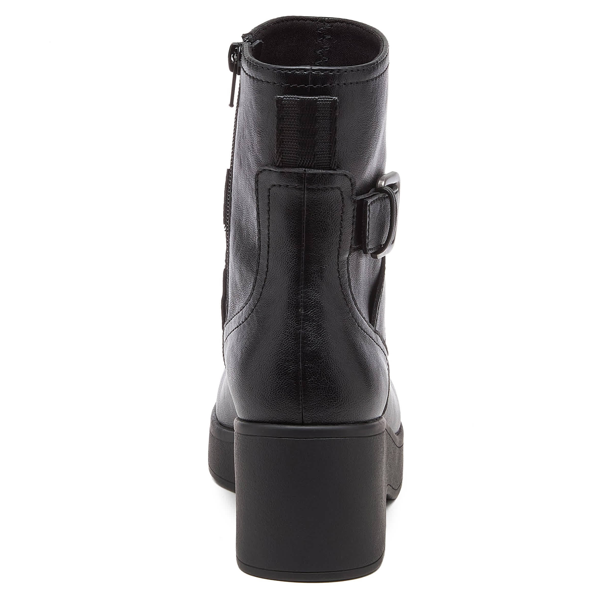 ROCKET DOG-WOMENS JIMMY WEDGE BOOTIE-BLACK & 