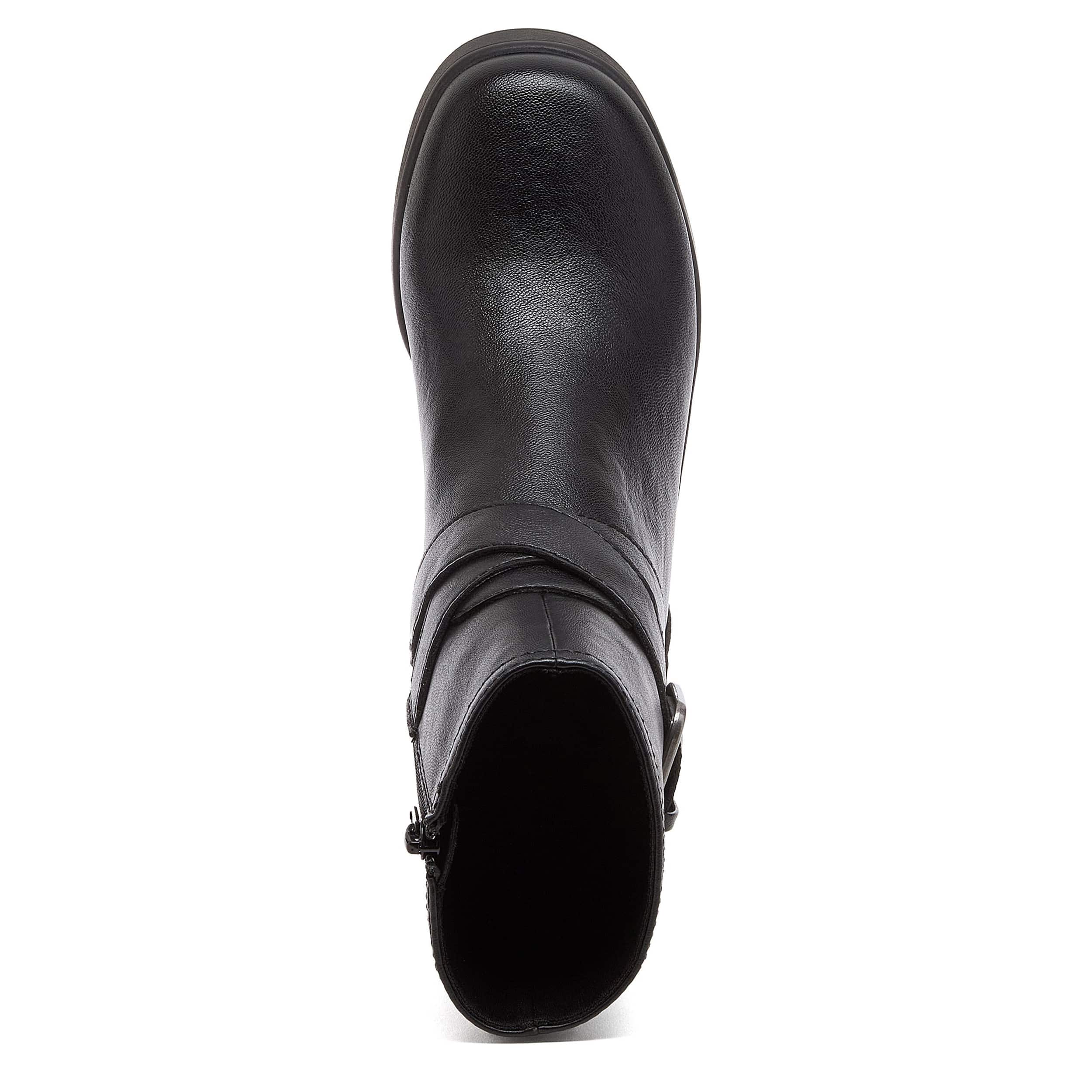 ROCKET DOG-WOMENS JIMMY WEDGE BOOTIE-BLACK & 