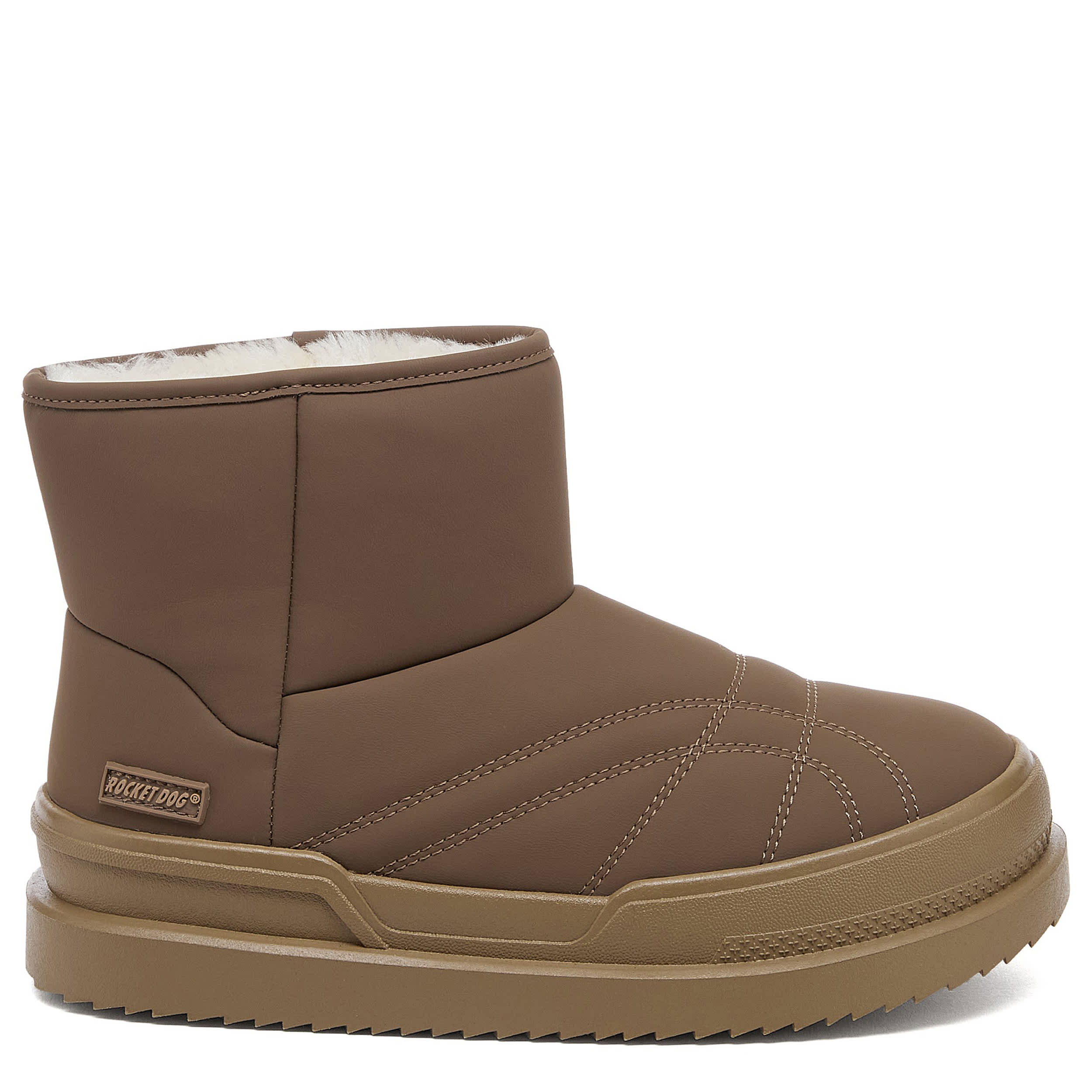 ROCKET DOG-WOMENS RYDER WEATHER BOOT-DARK BROWN & 