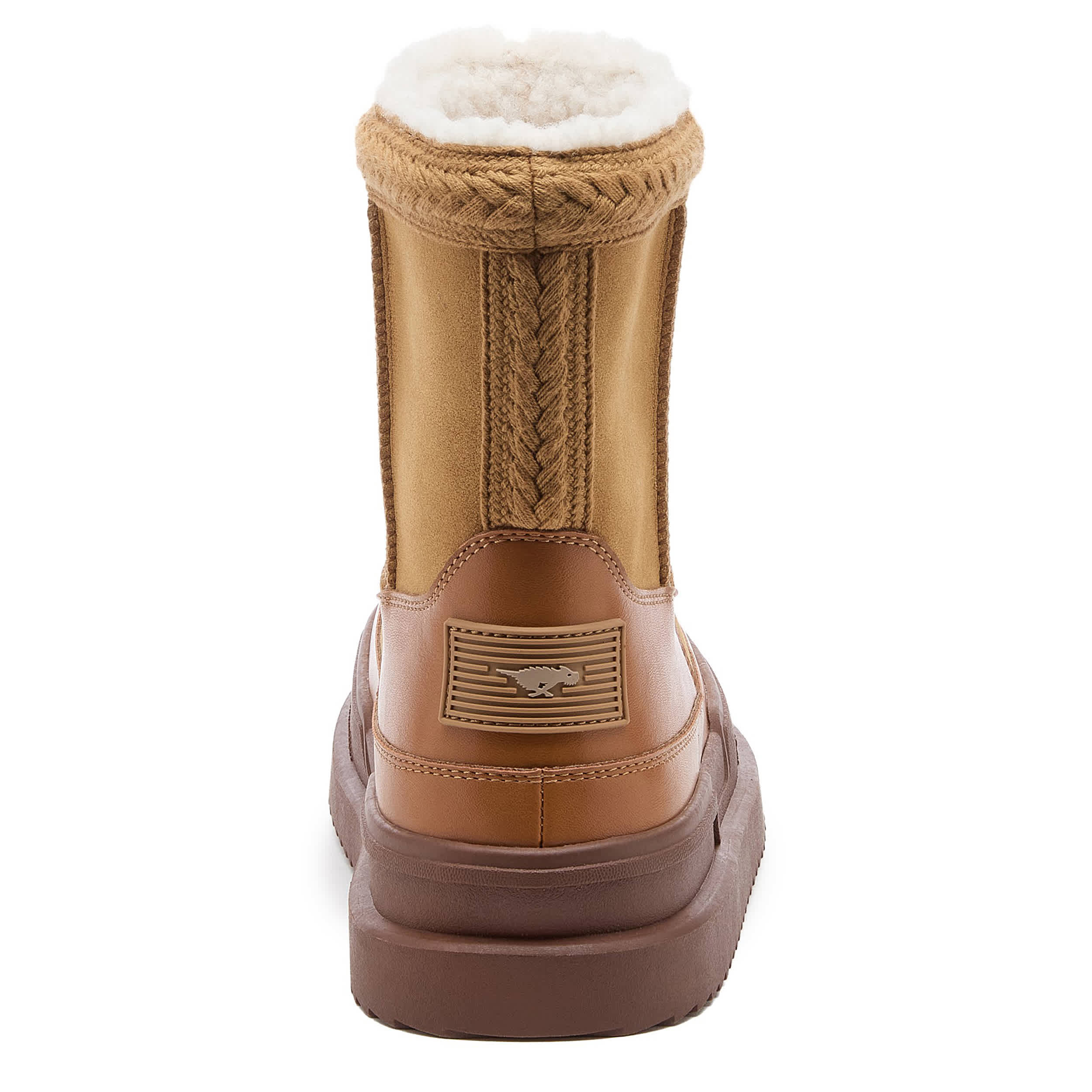 ROCKET DOG-WOMENS RAMBLE SONIA FAUX FUR BOOT-CAMEL & 