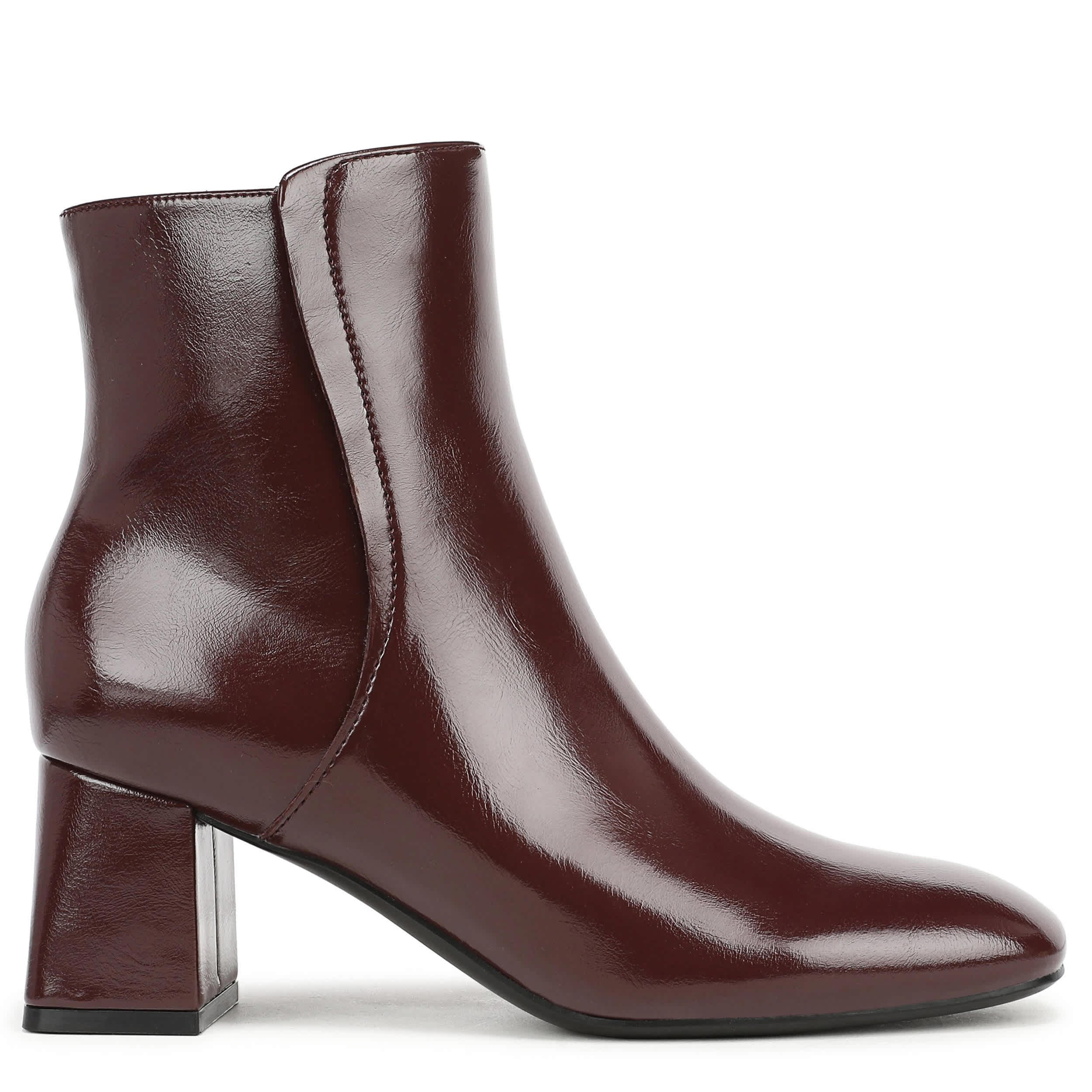 NATURALIZER-WOMENS DELANEY BOOTIE-WINE & 
