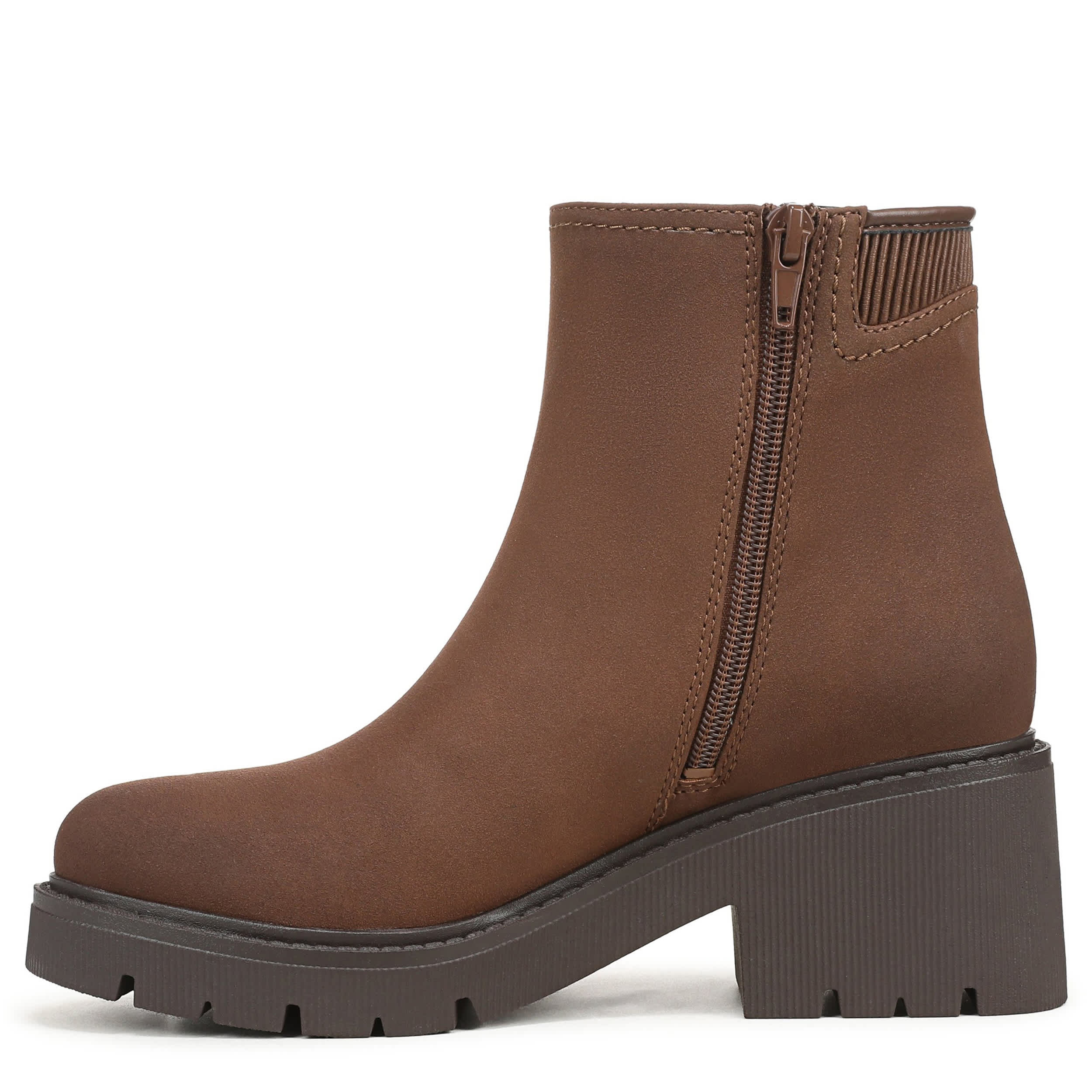 NATURALIZER-WOMENS JANET BOOTIE-BROWN & 