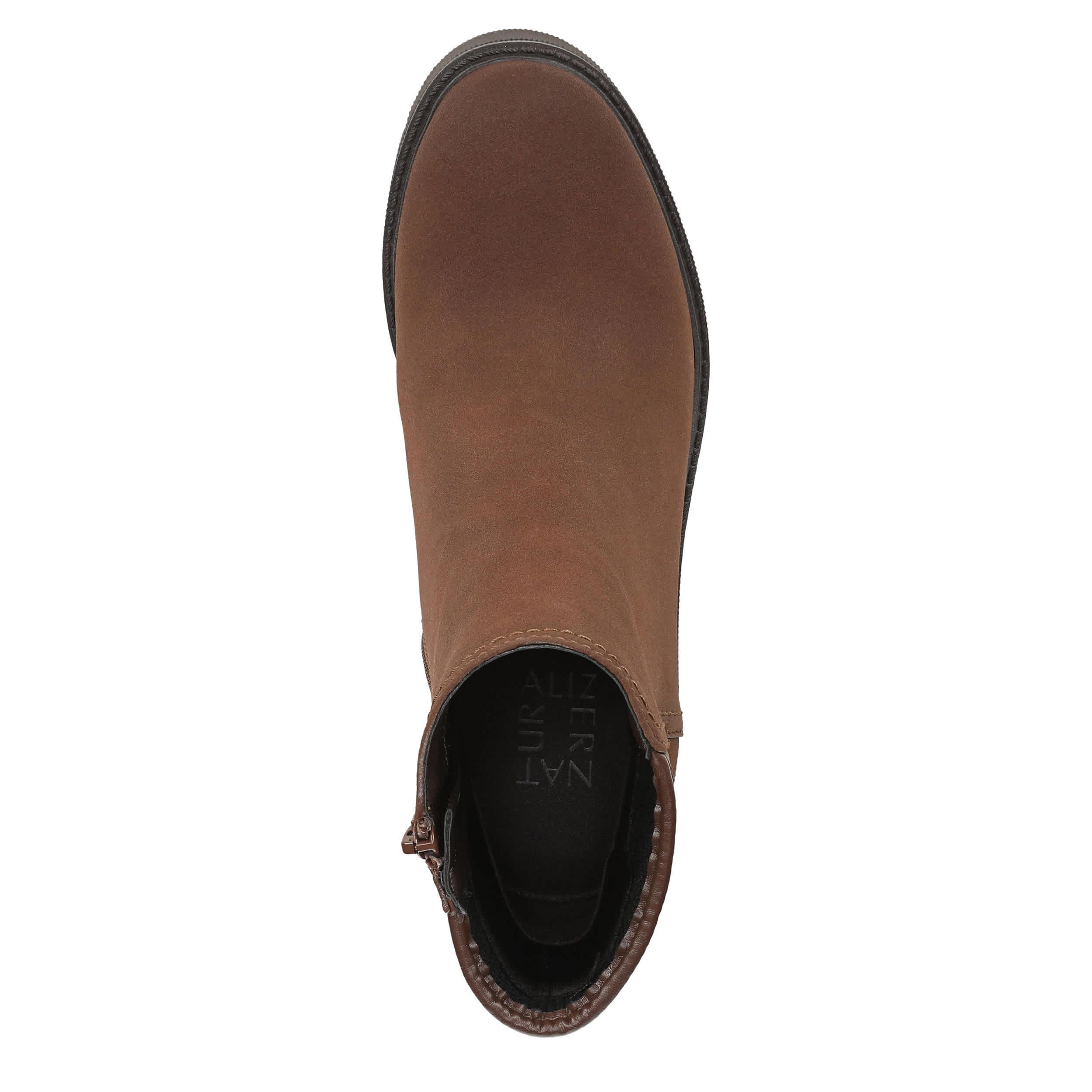 NATURALIZER-WOMENS JANET BOOTIE-BROWN & 
