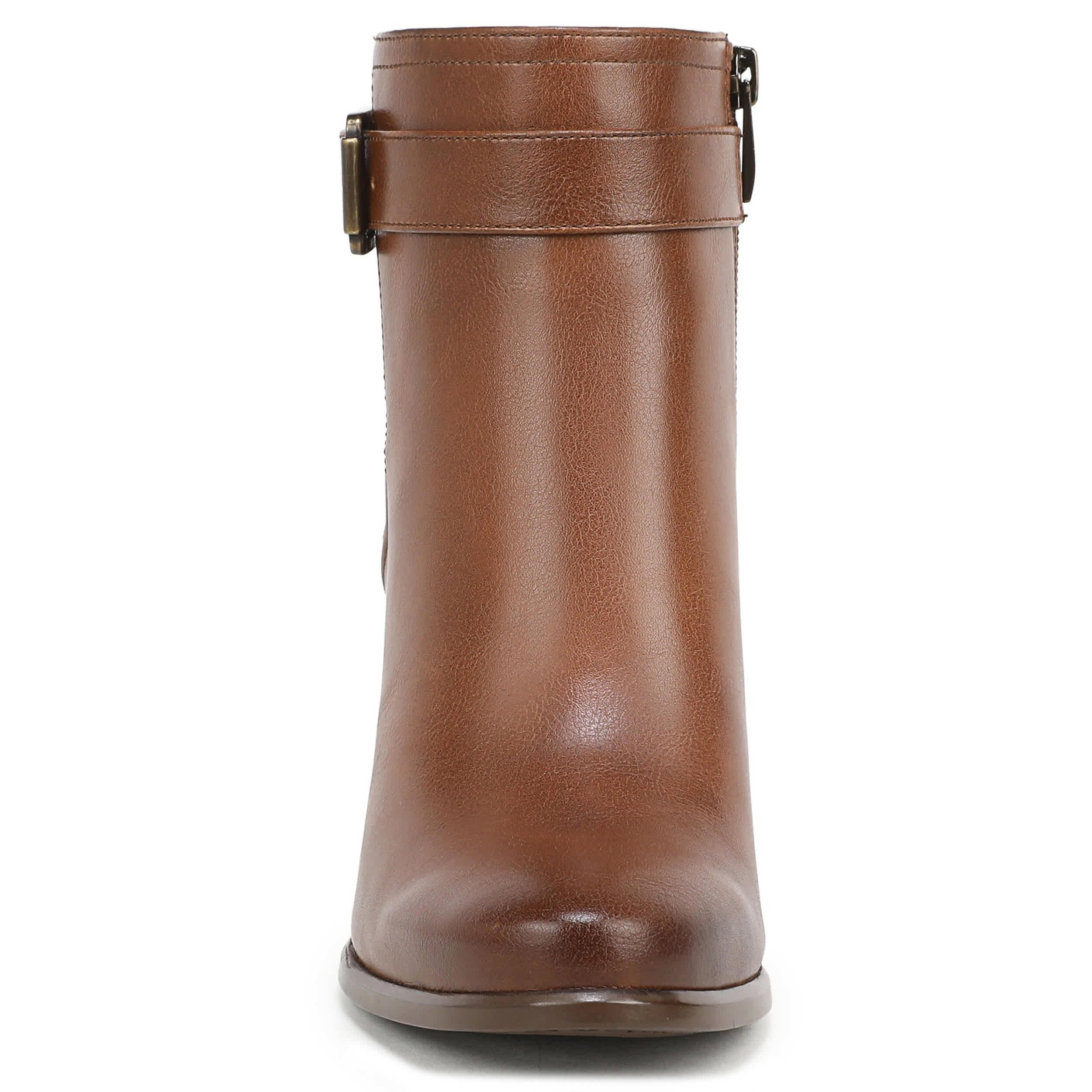 NATURALIZER-WOMENS SOLANA BOOTIE-DARK TAN & 