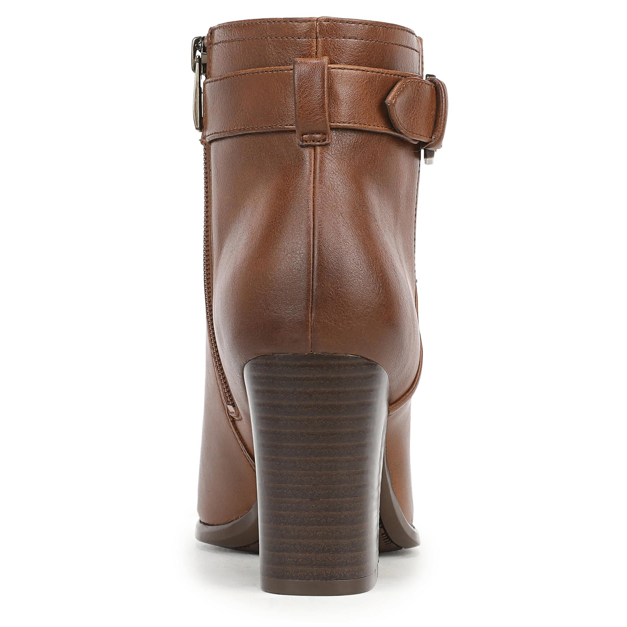 NATURALIZER-WOMENS SOLANA BOOTIE-DARK TAN & 