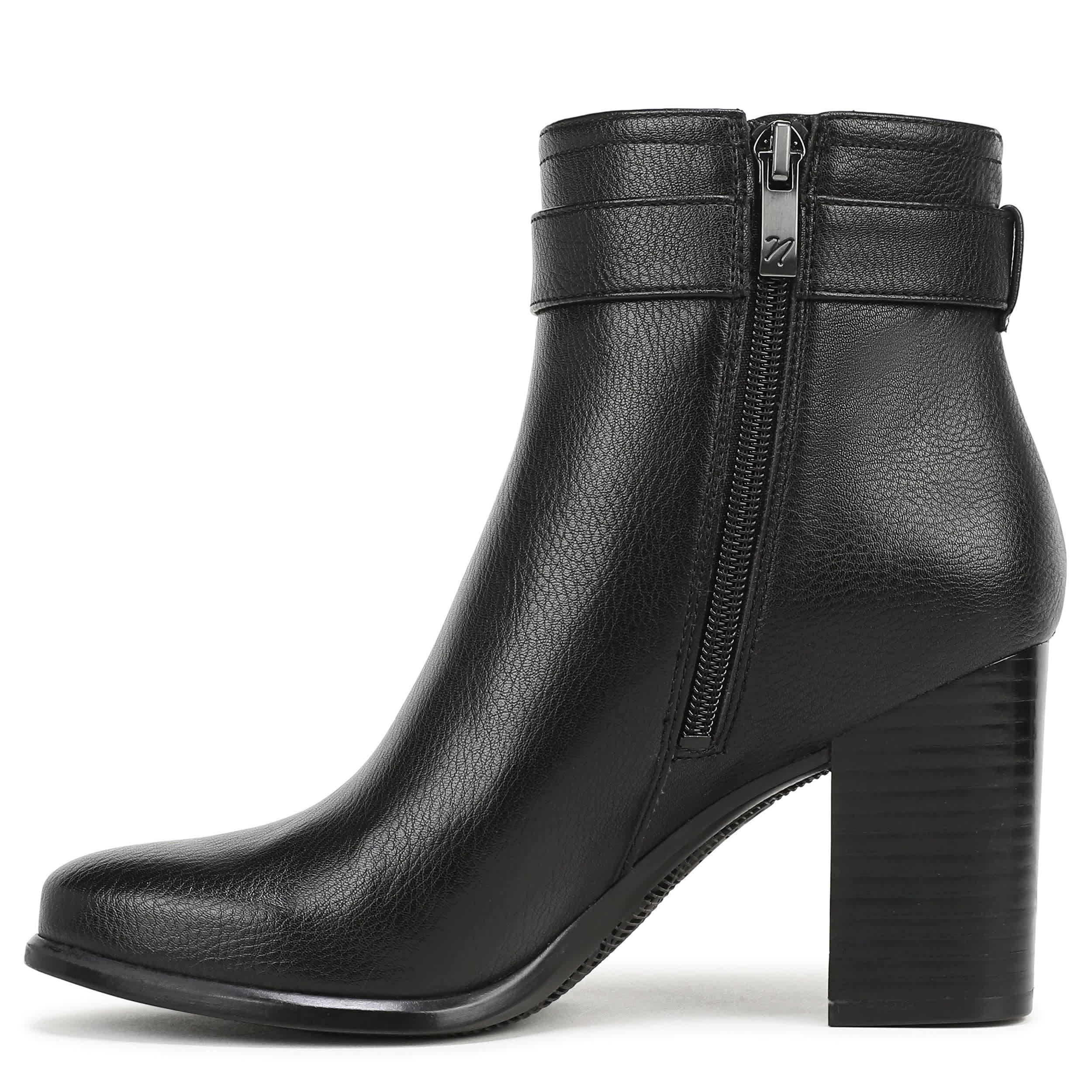 NATURALIZER-WOMENS SOLANA BOOTIE-BLACK & 
