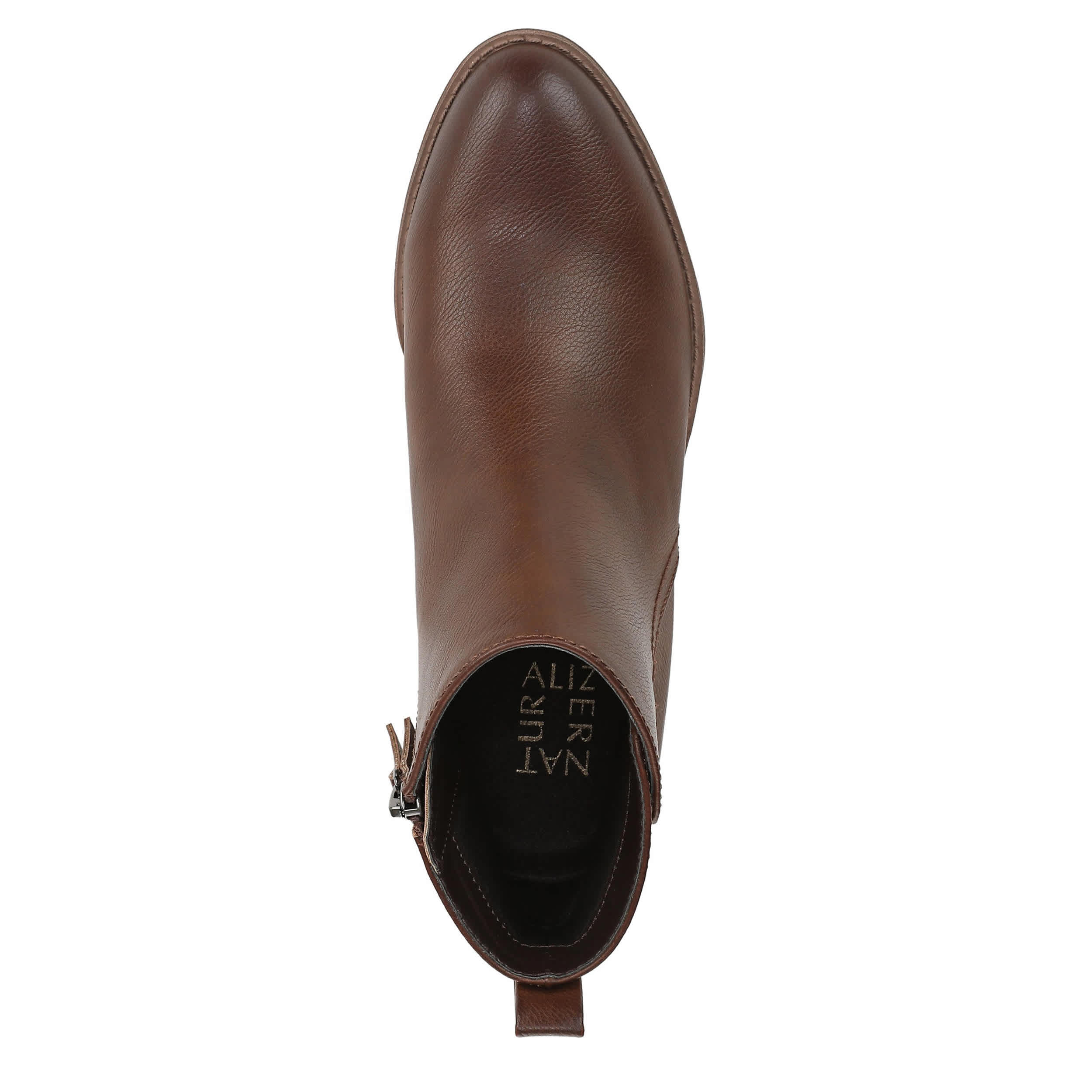 NATURALIZER-WOMENS ZAYLEE BOOTIE-COFFEE & 