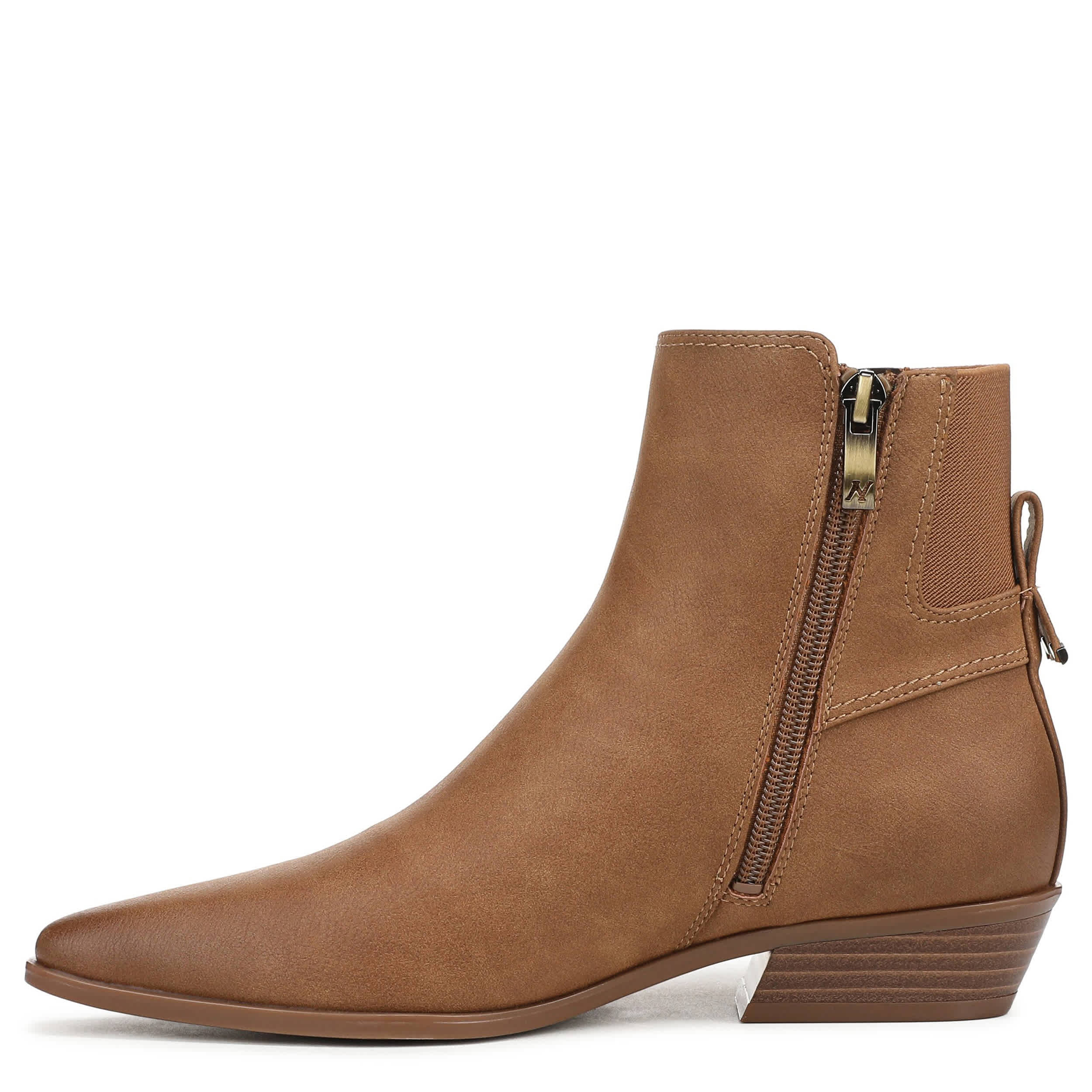 NATURALIZER-WOMENS BEA BOOTIE-CHESTNUT & 
